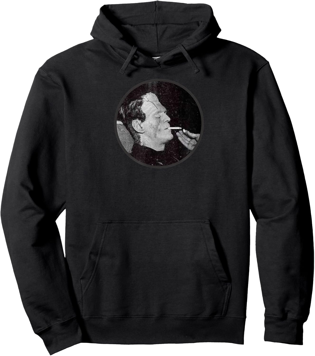 Classic Horror Movie Monsters-Vintage Frankenstein Monster Hoodie - Hoodie | Black