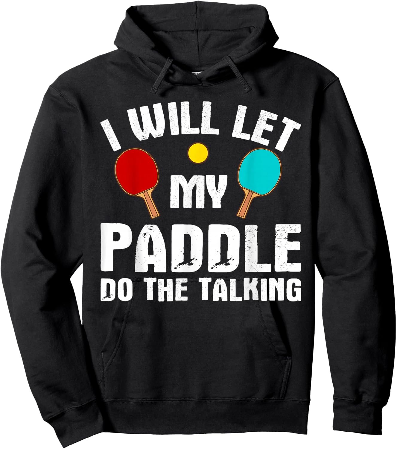 Funny Table Tennis Women Paddle Ping Pong Player Hoodie - Hoodie | Black