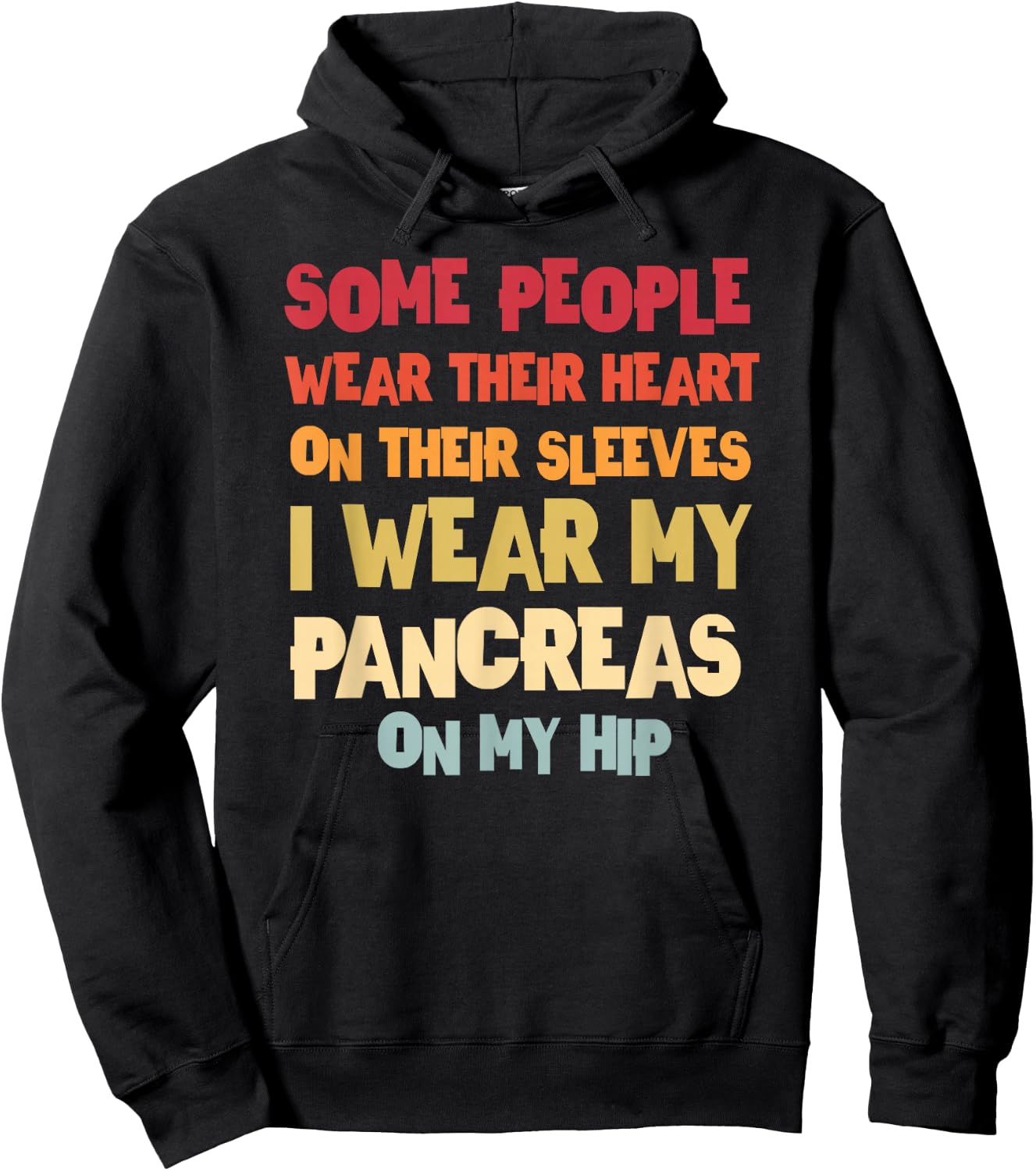 T1D Diabetic Type 1 Diabetes Awareness Men Women Kid Hoodie - Hoodie | Black