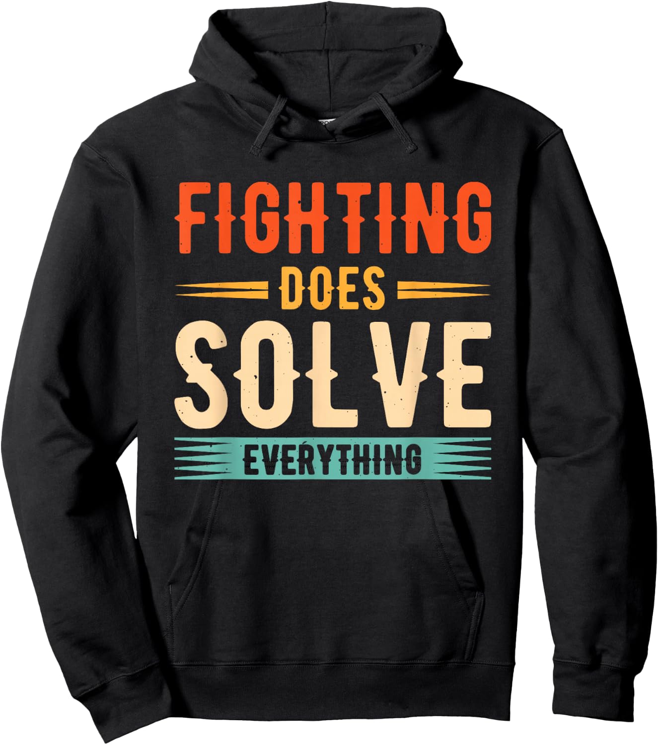 Fighting Does Solve Everything Hoodie - Hoodie | Black