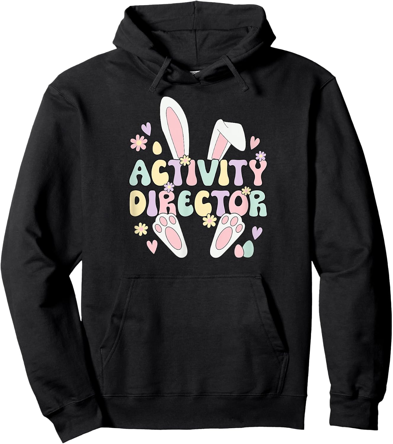 Activity Director Easter Bunny Activity Directors Easter Day Hoodie - Hoodie | Black