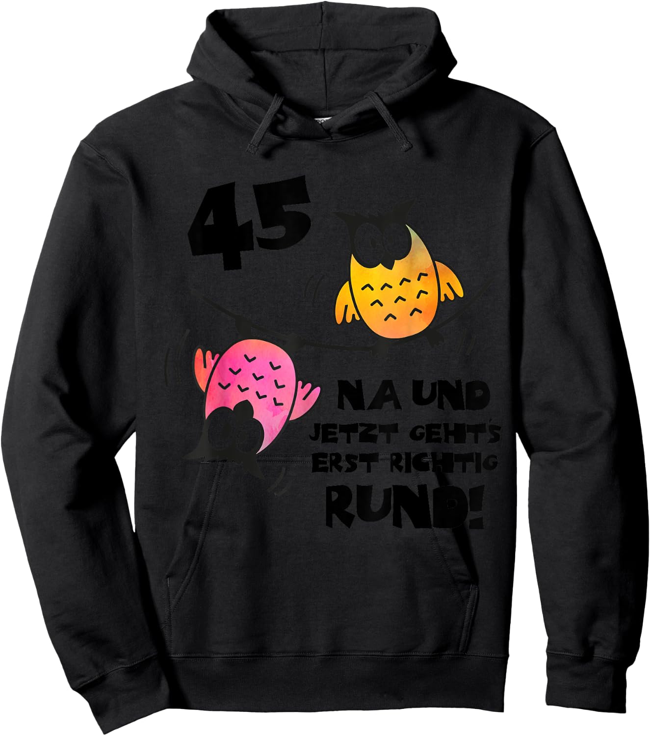 Lustige 45 Jahre Deko Geschenkkiste 45 Geburtstag Frau Hoodie - Hoodie | Black