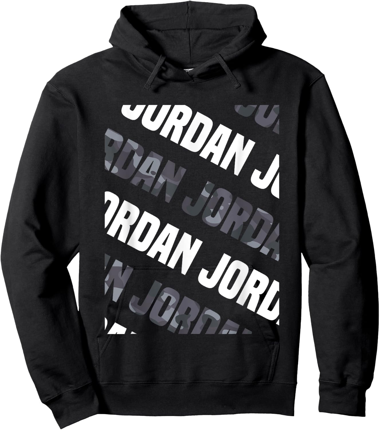Jordan Camo Pattern Grey Camouflage Hoodie - Hoodie | Black