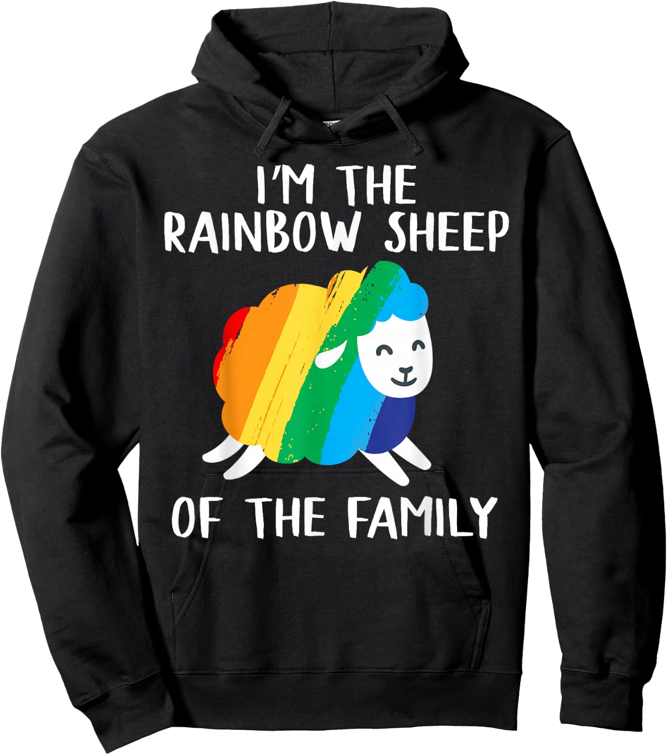 Rainbow Sheep Queer Lesbian Gay CSD Pride Party Wear LGBT Hoodie - Hoodie | Black