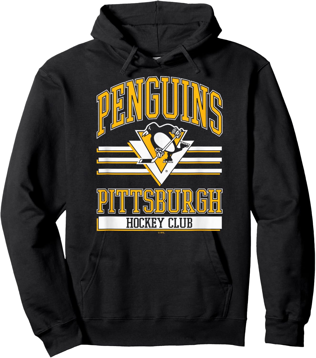 Pittsburgh Penguins Hockey Club Black Officially Licensed Hoodie - Hoodie | Black