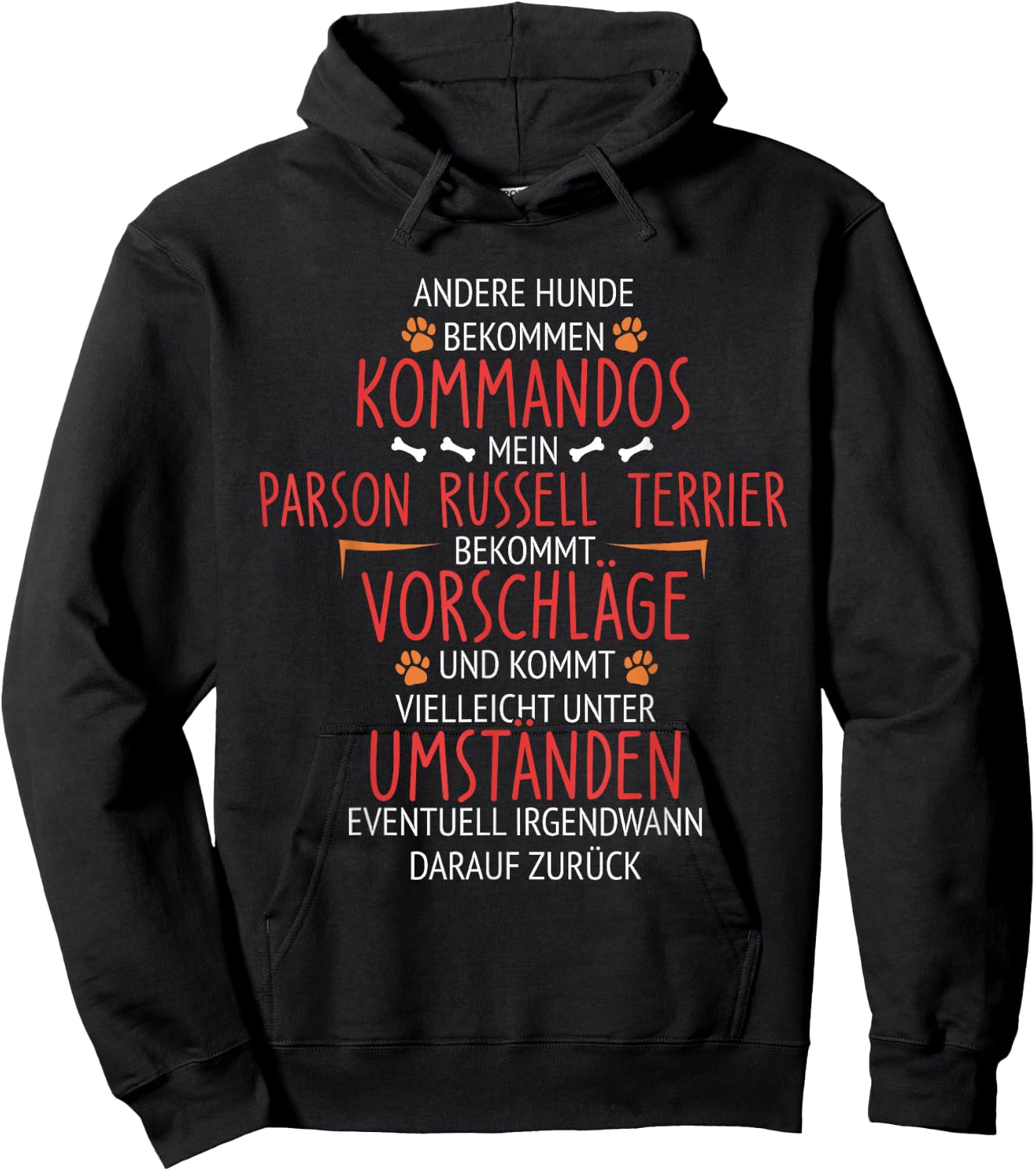 Parson Russell Terrier Kommandos Hoodie - Hoodie | Black