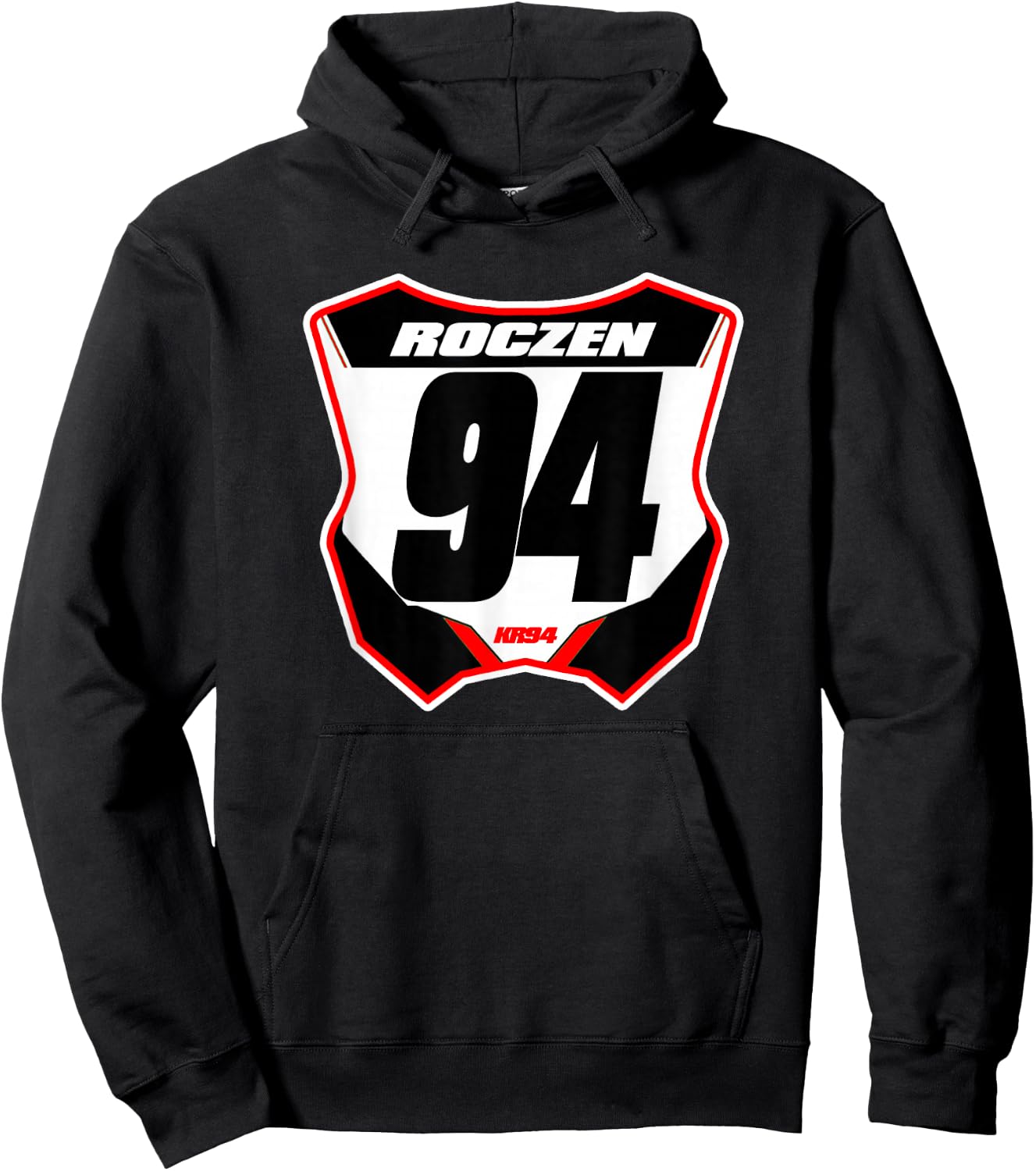 Dirt Bike Number Plate Hoodie - Hoodie | Black