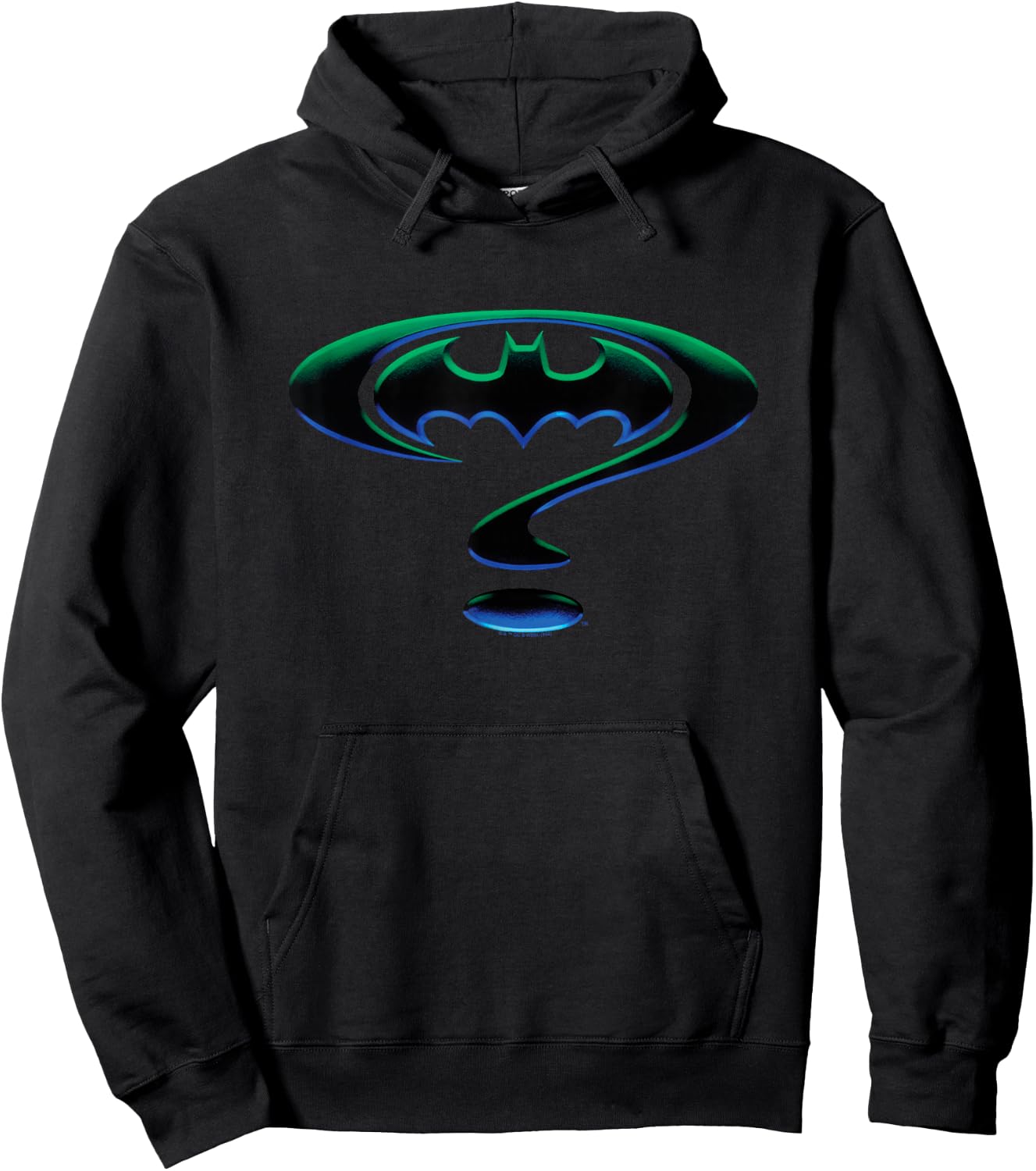 Batman Forever Question Mark Logo Hoodie - Hoodie | Black