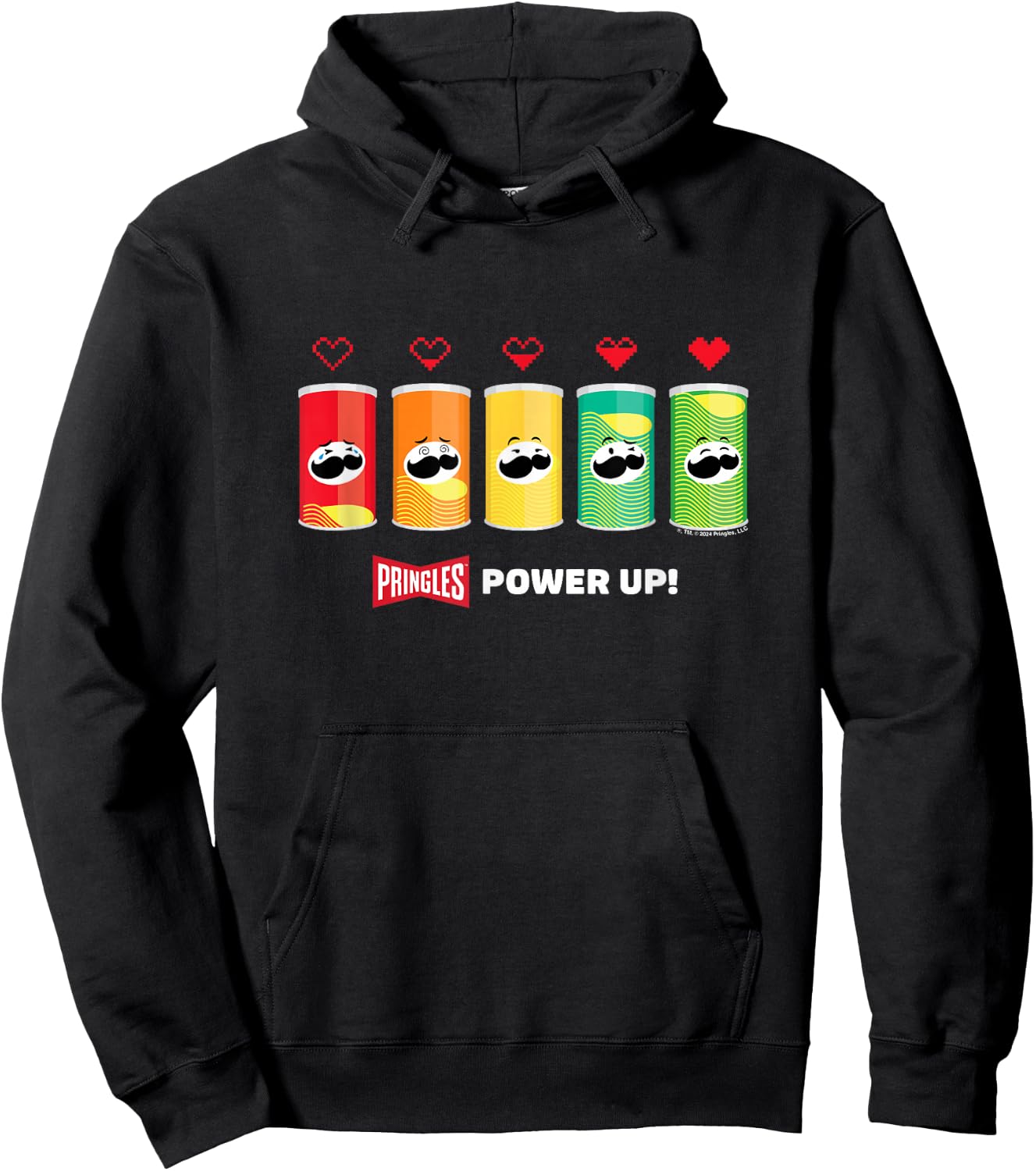 Pringles Gaming Power Up , Black, S Hoodie - Hoodie | Black