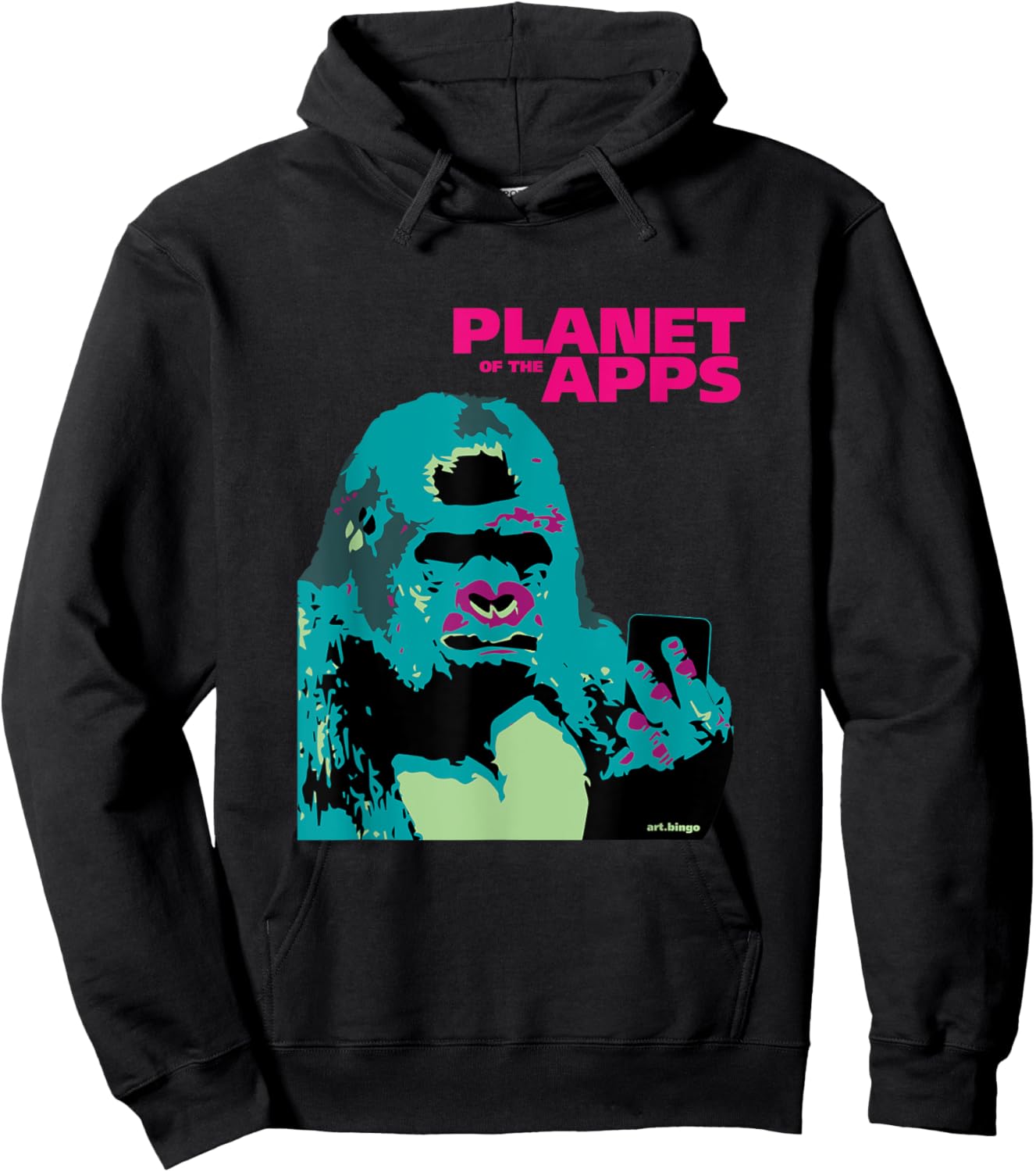 Great Apes with Apps Planet Hoodie - Hoodie | Black