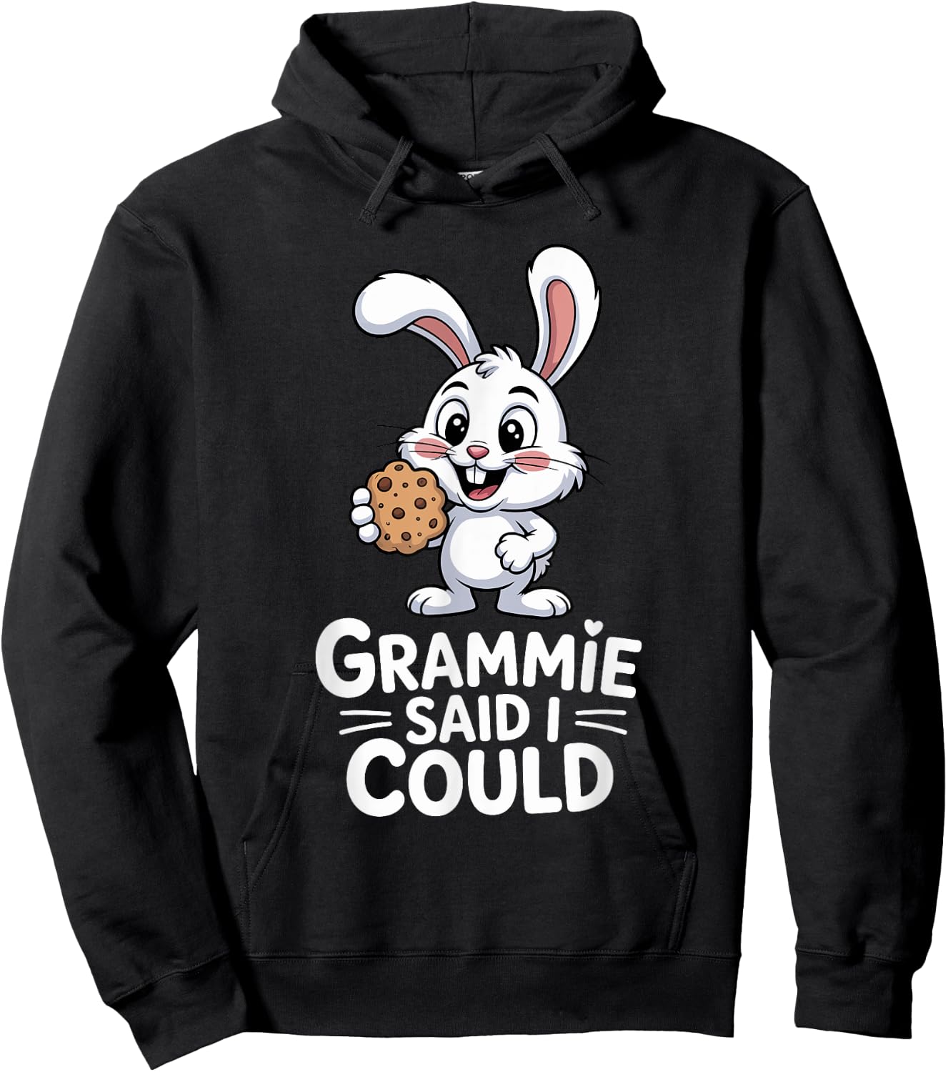 Funny Grammie Said I Could Agile Rabbit Toddler Grandma Hoodie - Hoodie | Black