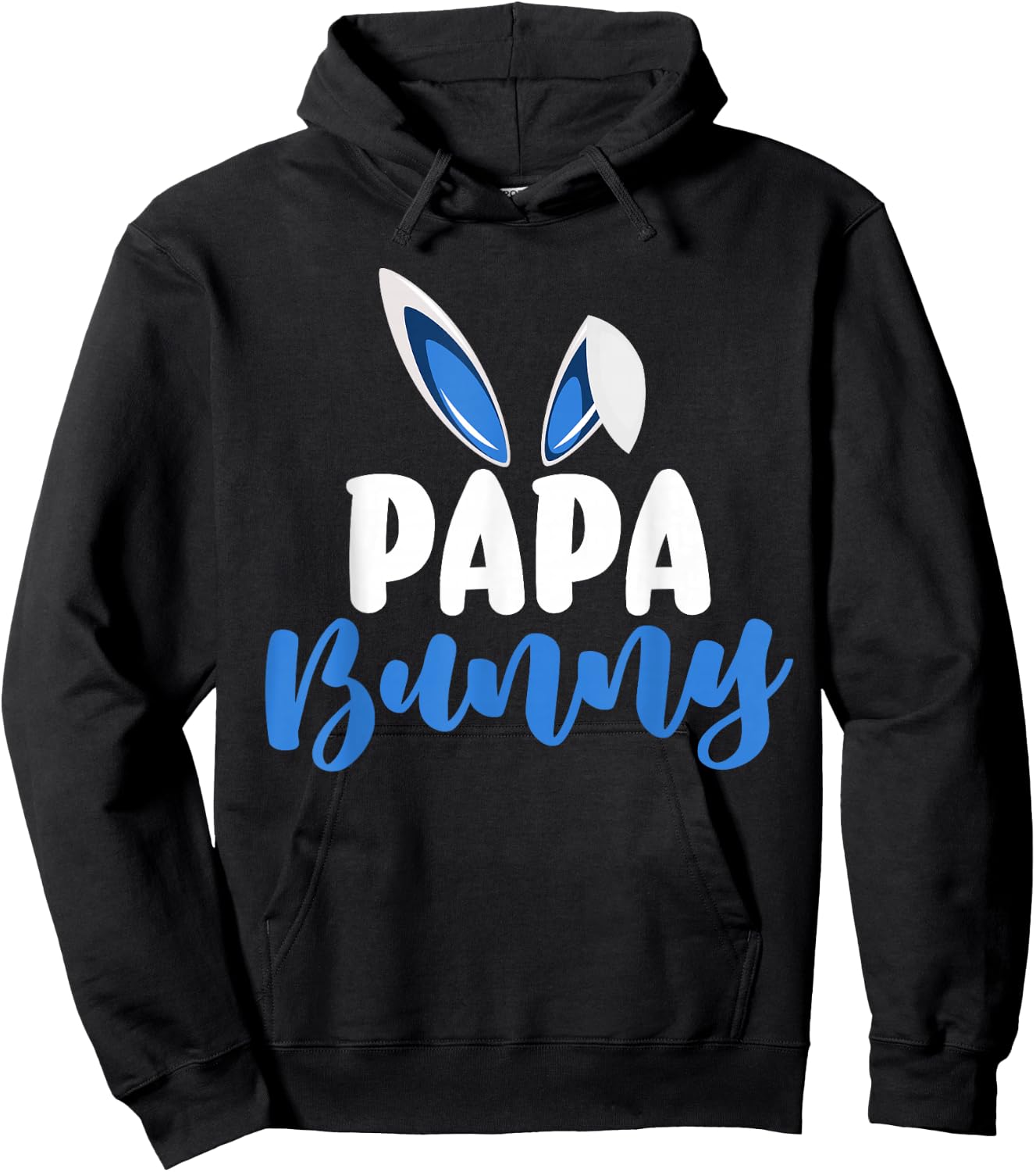 Papa Bunny Bunny Ears Hoodie - Hoodie | Black