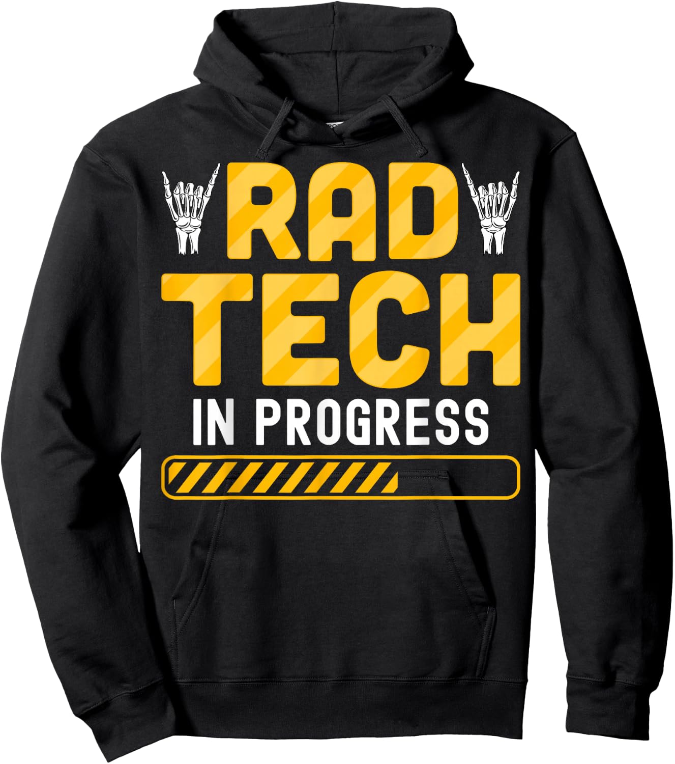 Rad Tech in Progress - Radiology Student Future Xray Tech Hoodie - Hoodie | Black