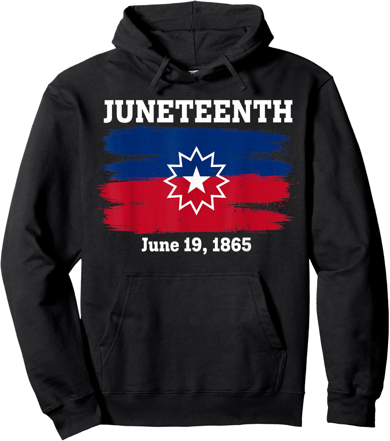 Juneteenth Flag Red White Blue Meaning Black History Freedom Hoodie - Hoodie | Black