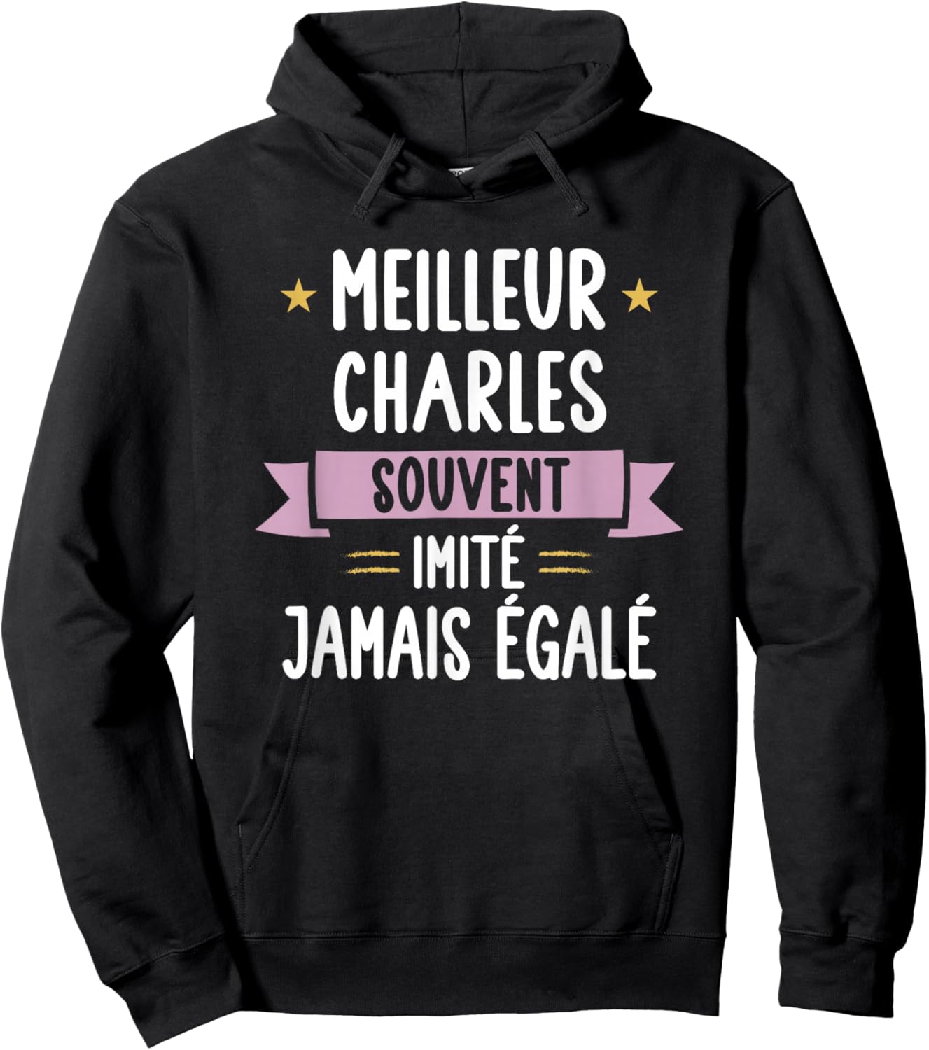 Unique Man Gift Humour Name Personalised Charles , Black, S Hoodie - Hoodie | Black