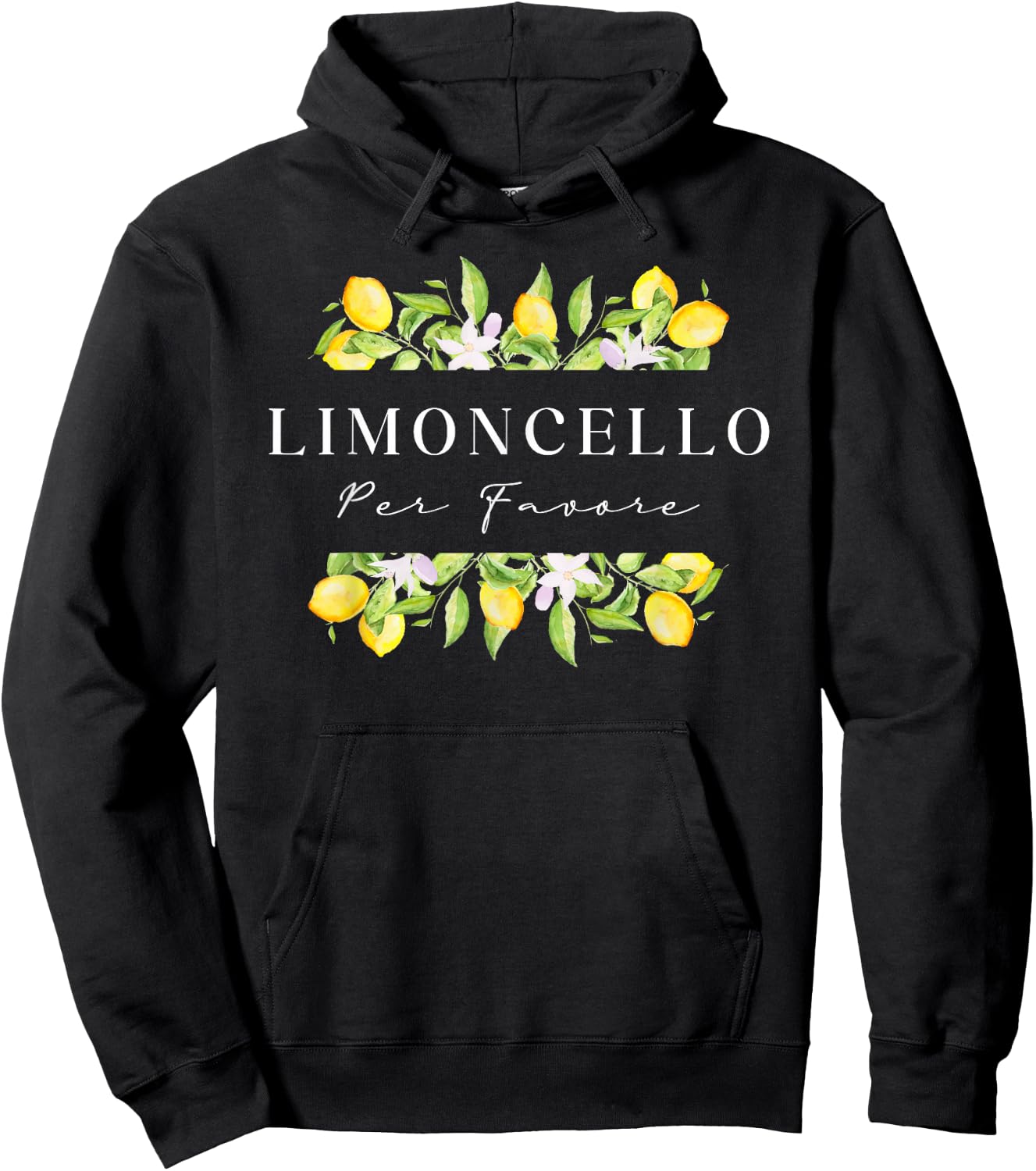 Limoncello Per Favore, Amalfi Coast Italy, Fun Italy Italian , Black, S Hoodie - Hoodie | Black