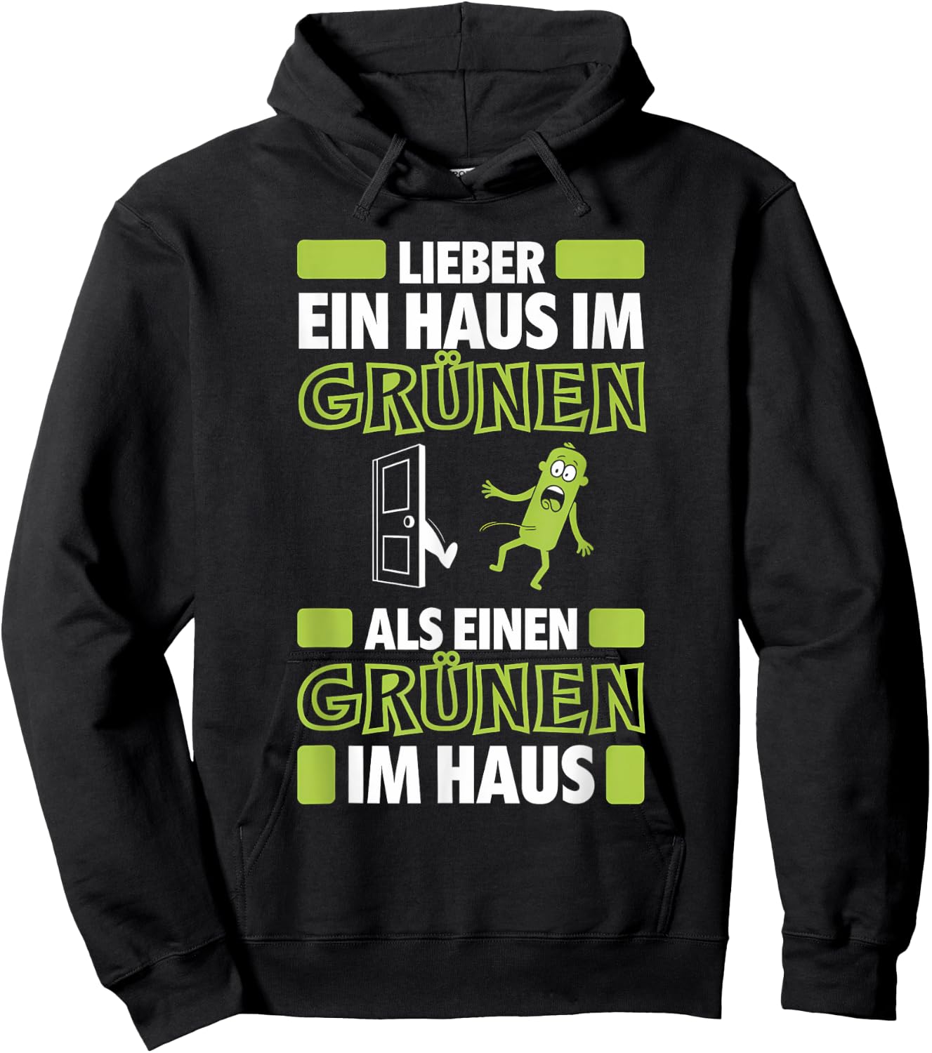 Anti-Green Politics Climate Activist Demo Against Green , black Hoodie - Hoodie | Black