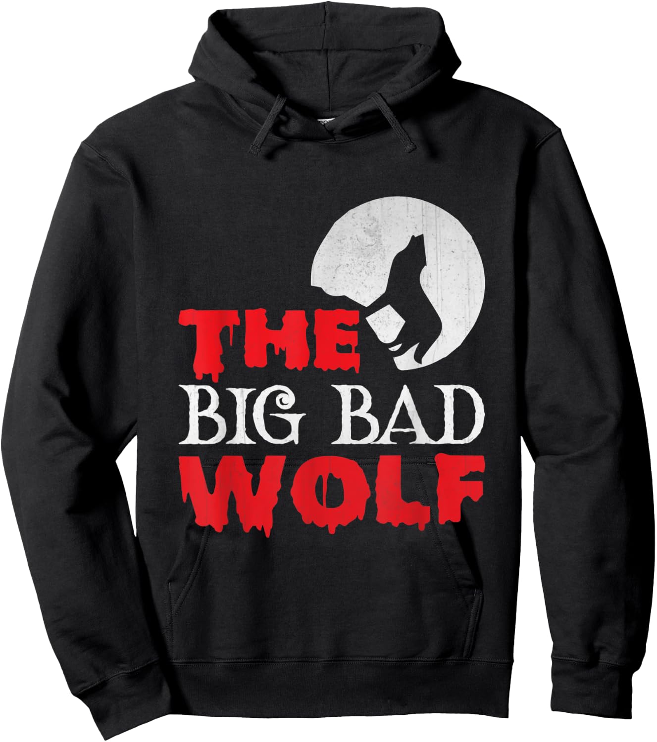 The Big Bad Wolf Halloween Costume Funny Cute Gift Hoodie - Hoodie | Black