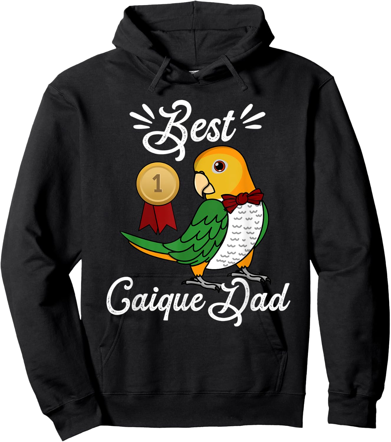 Best Parrot Dad I White-bellied Caique Hoodie - Hoodie | Black
