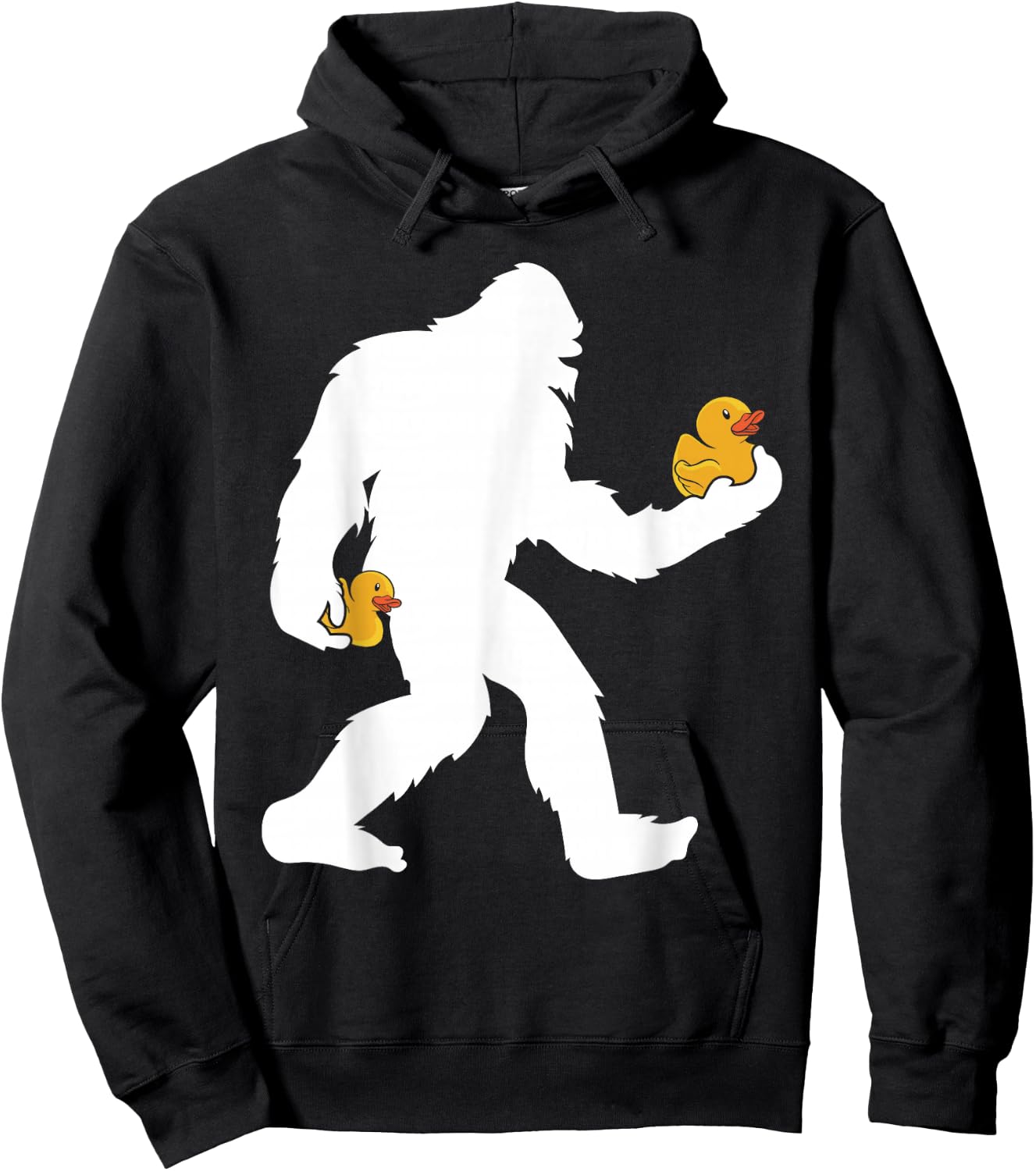 Sasquatch Big Foot Yetti Kids Rubber Duck Hoodie - Hoodie | Black