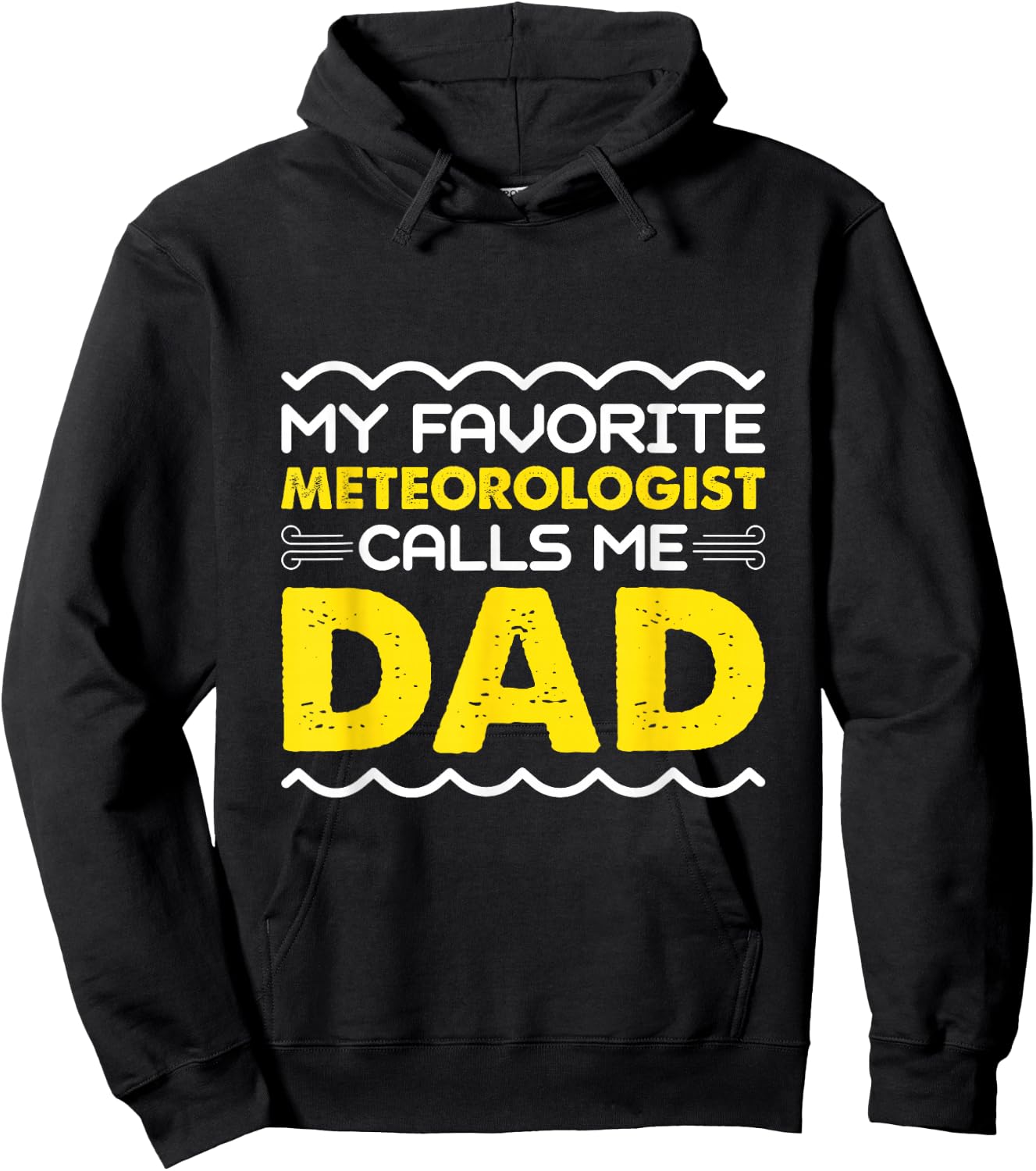 My Favorite Meteorologist Calls Me Dad Funny Fathers Day Hoodie - Hoodie | Black