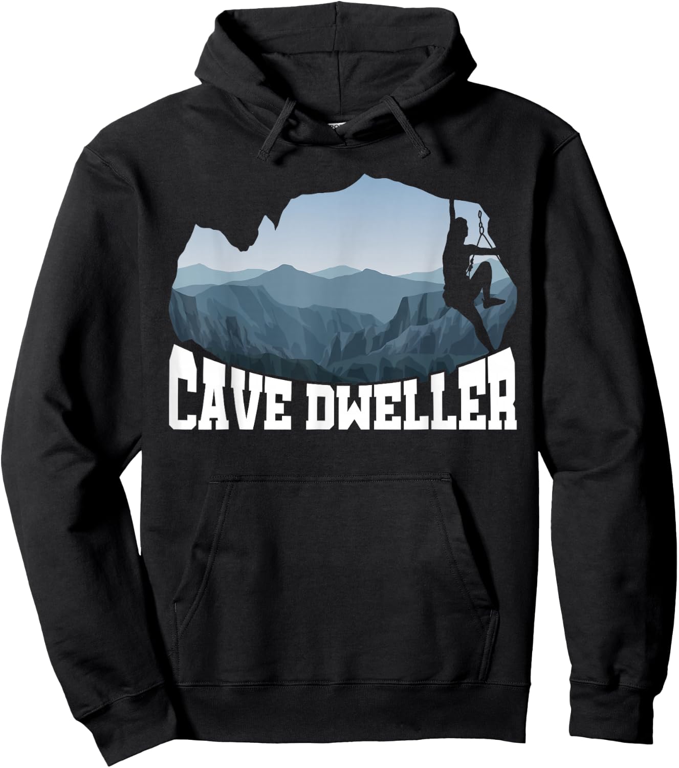 Cave Dweller Caving Caver Spelunking Speleology Potholing Hoodie - Hoodie | Black