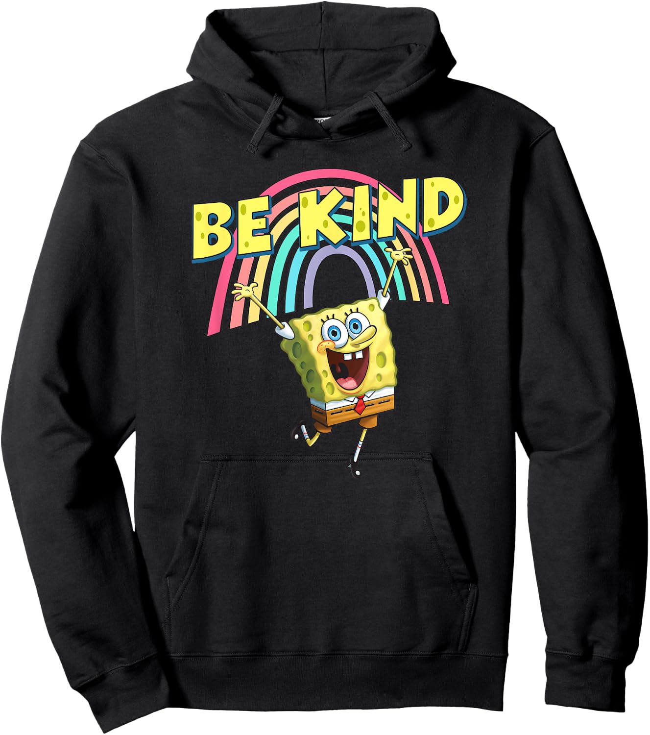 Mademark x SpongeBob SquarePants - Be Kind with Rainbow Hoodie - Hoodie | Black