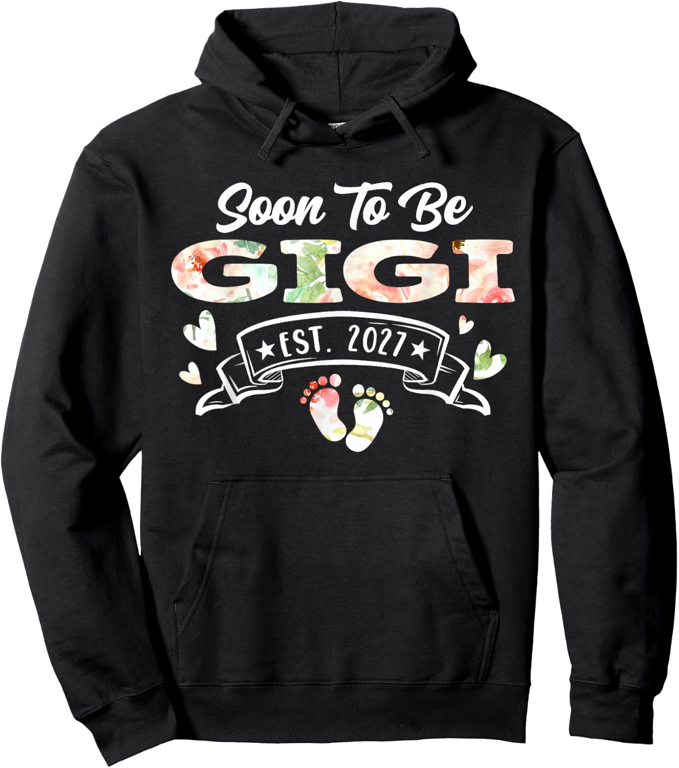 Soon to Be Gigi Est 2027 Hoodie - Hoodie | Black
