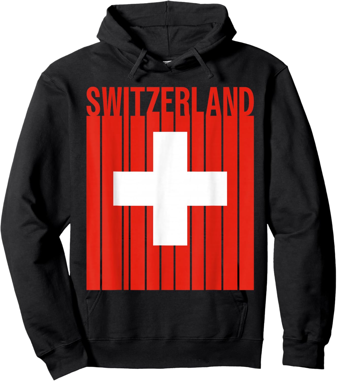 Switzerland Flag Hoodie - Hoodie | Black
