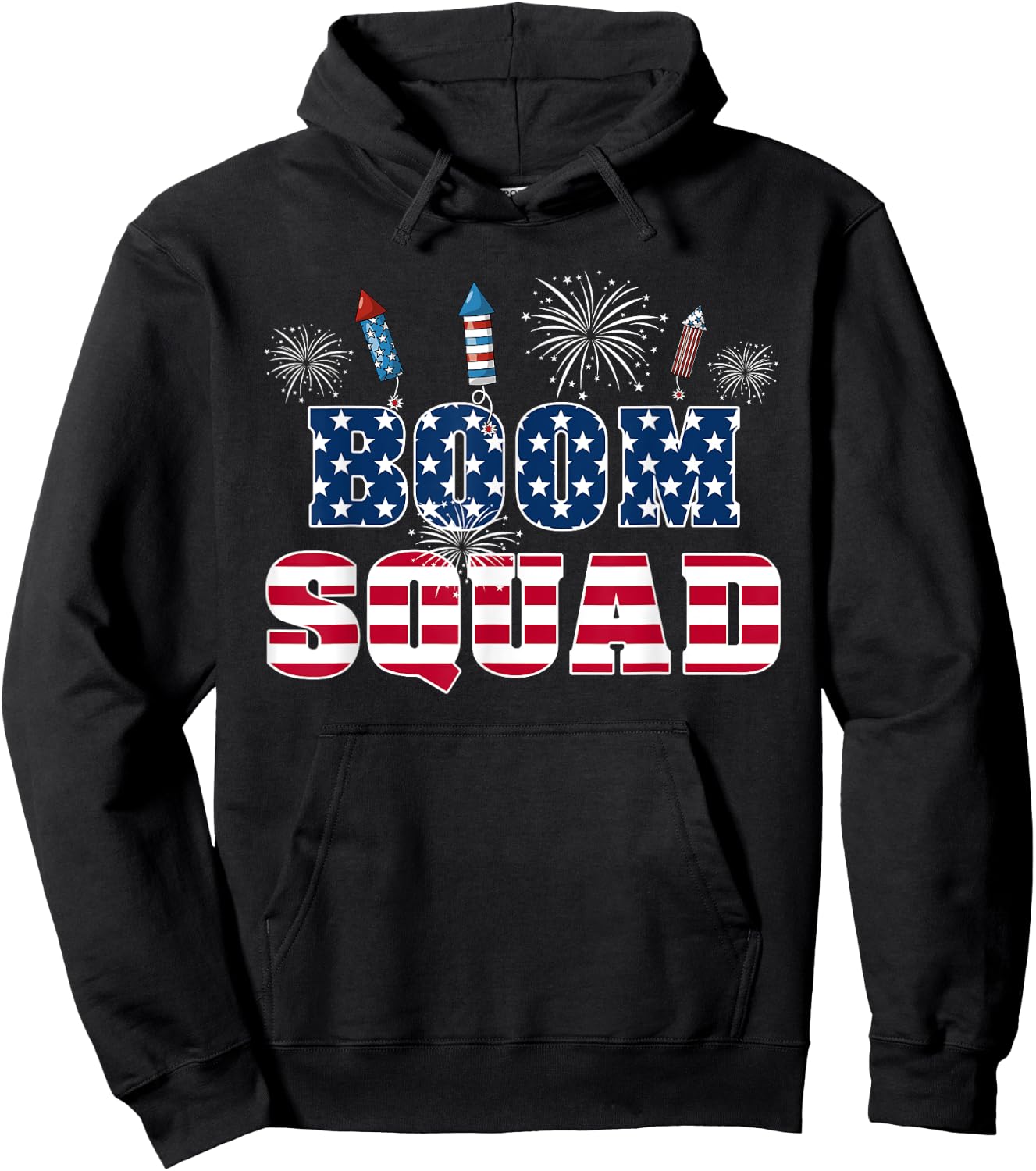 Boom Squad 4th of July Hoodie - Hoodie | Black