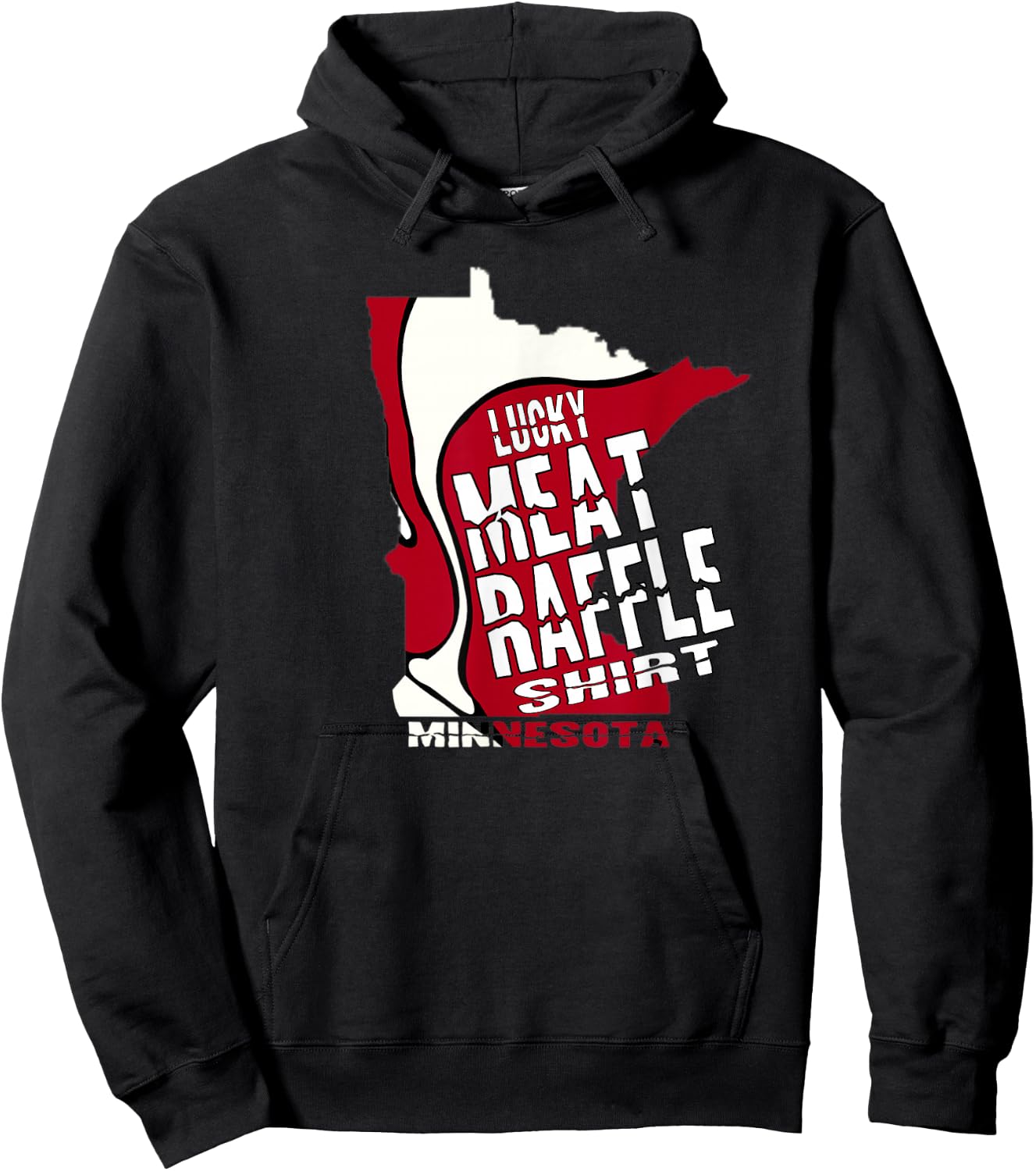 Meat Raffles Minnesota Meat Drawing Hoodie - Hoodie | Black