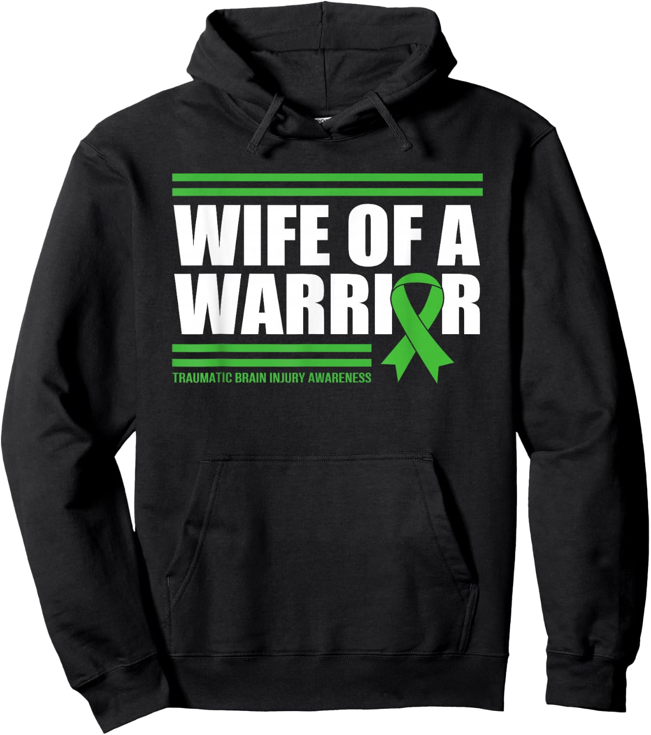 Wife Of A Warrior Traumatic Brain Injury Hoodie - Hoodie | Black
