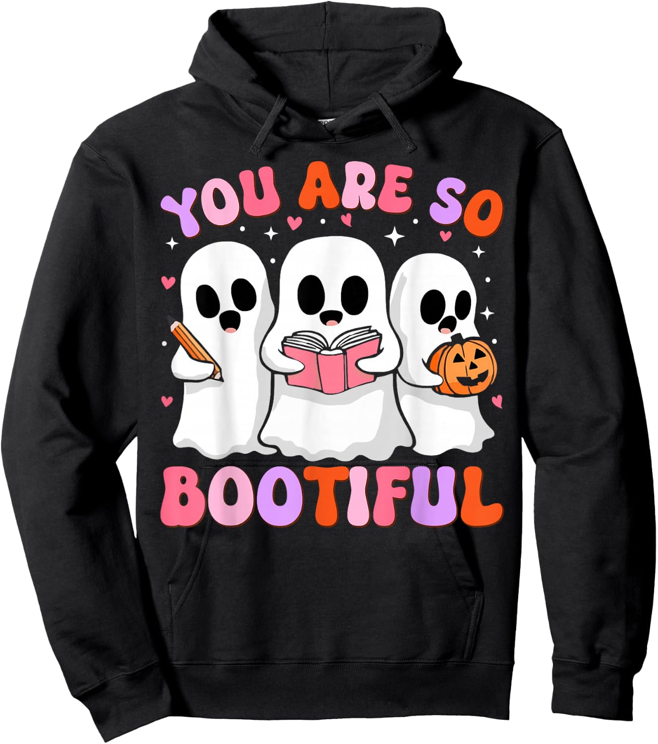 You Are So Bootiful Cute Halloween Ghost men women kids Hoodie - Hoodie | Black