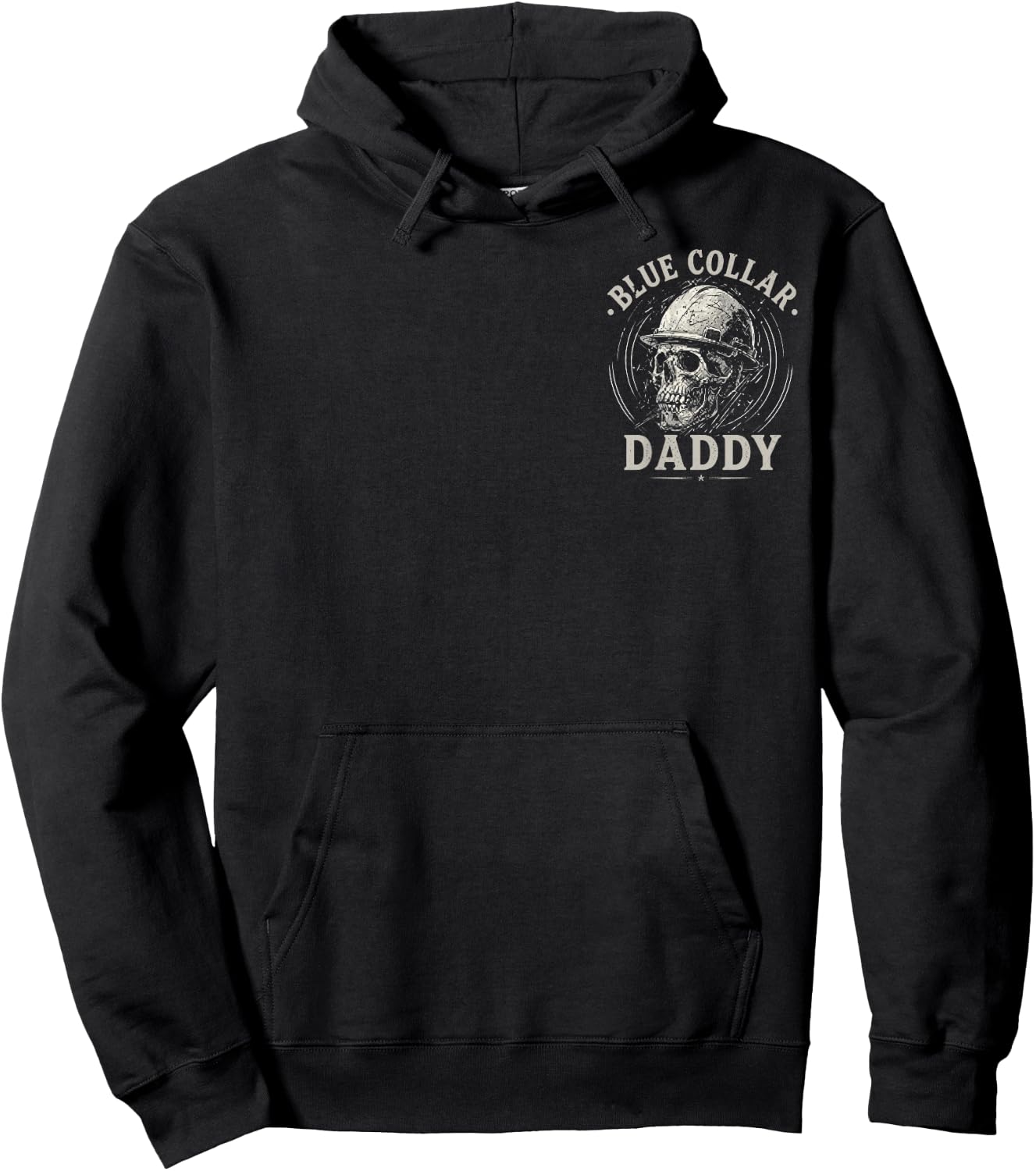 (2 Sided) Blue Collar Daddy Dirty Hands Busy Nights Hoodie - Hoodie | Black