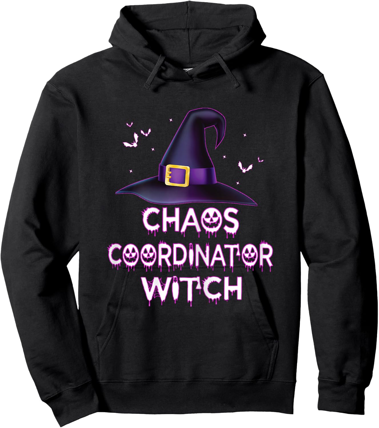 Spooky Chaos Coordinator Witch Halloween Costume 2023 Hoodie - Hoodie | Black
