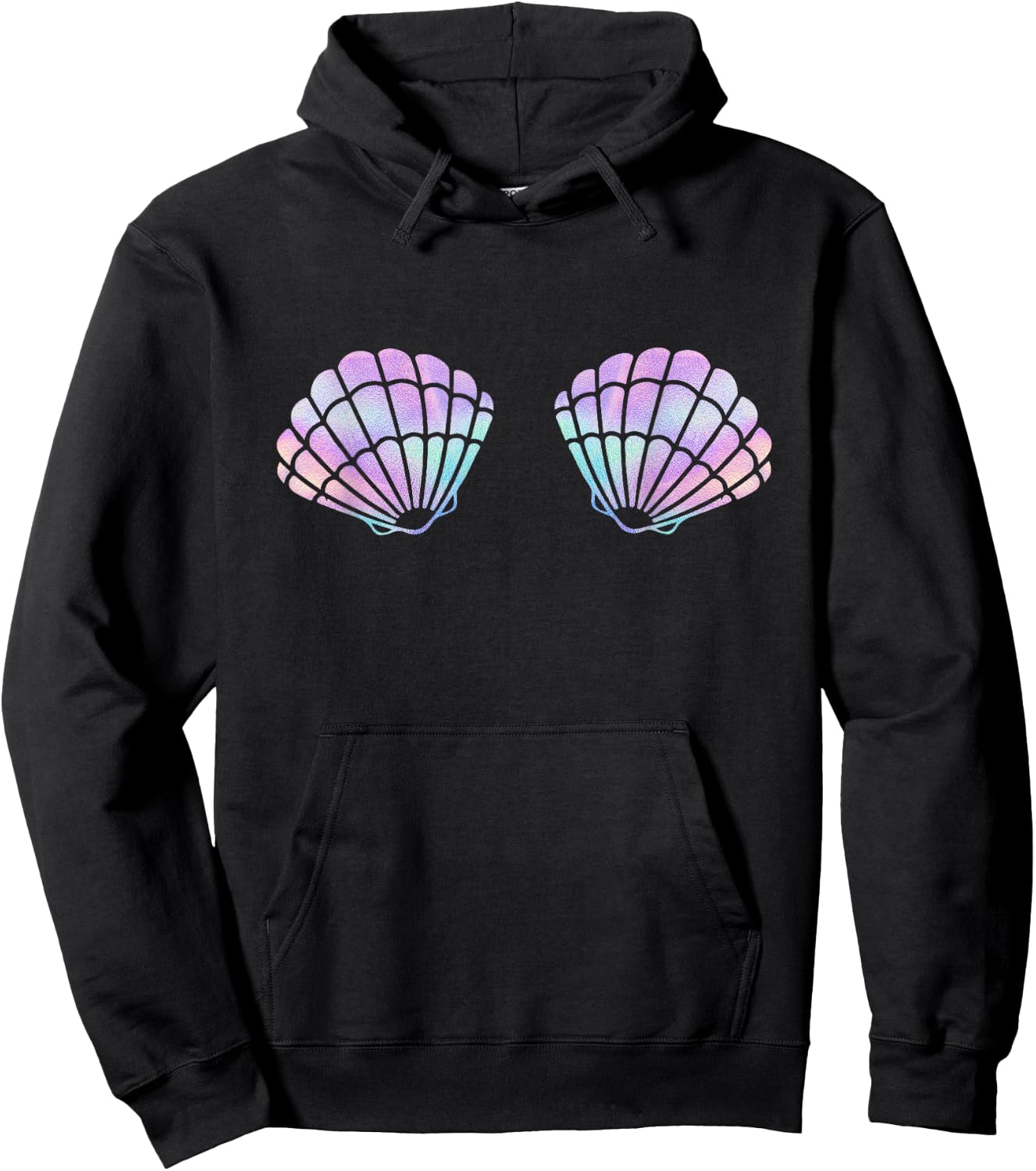 Mermaid Costume Fancy Dress Carnival , black Hoodie - Hoodie | Black