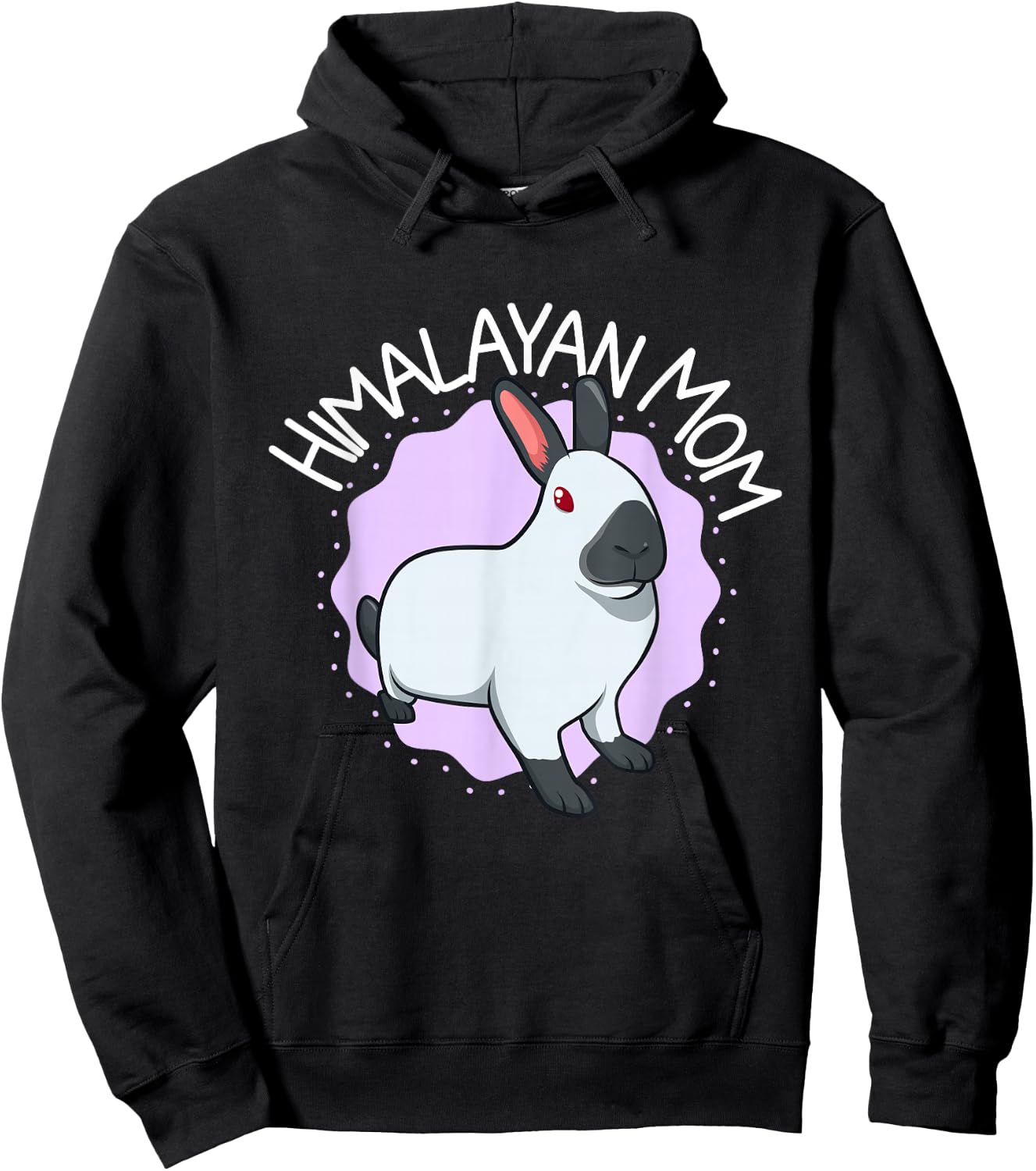 Himalayan Rabbit Mom Hoodie - Hoodie | Black