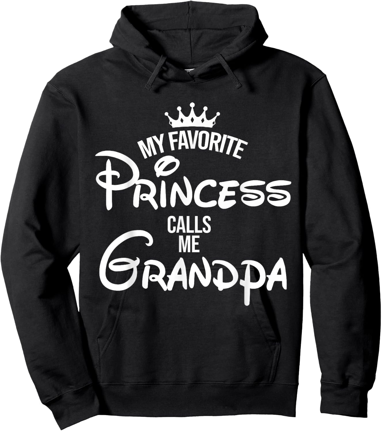 My Favorite Princess Calls Me Grandpa Shirt Mom Mothers Day Hoodie - Hoodie | Black