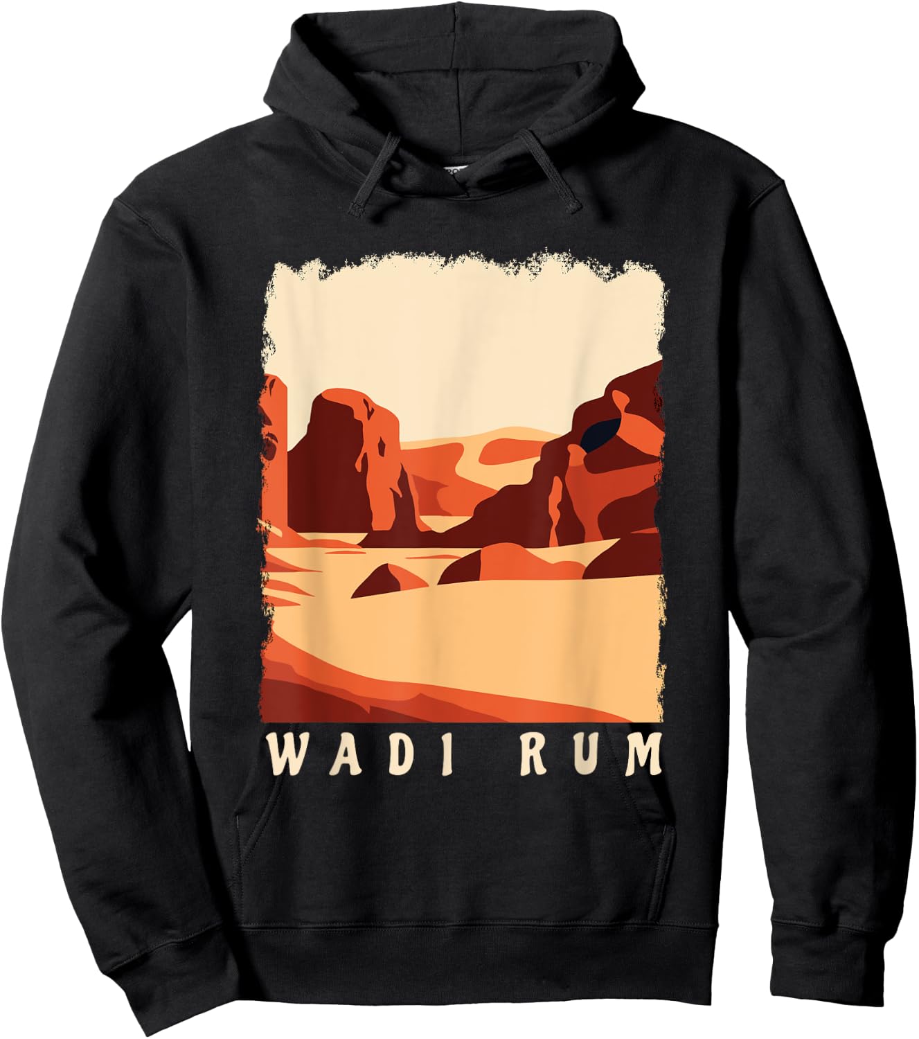 Wadi Rum Jordan Travel Vacation Souvenir Hoodie - Hoodie | Black