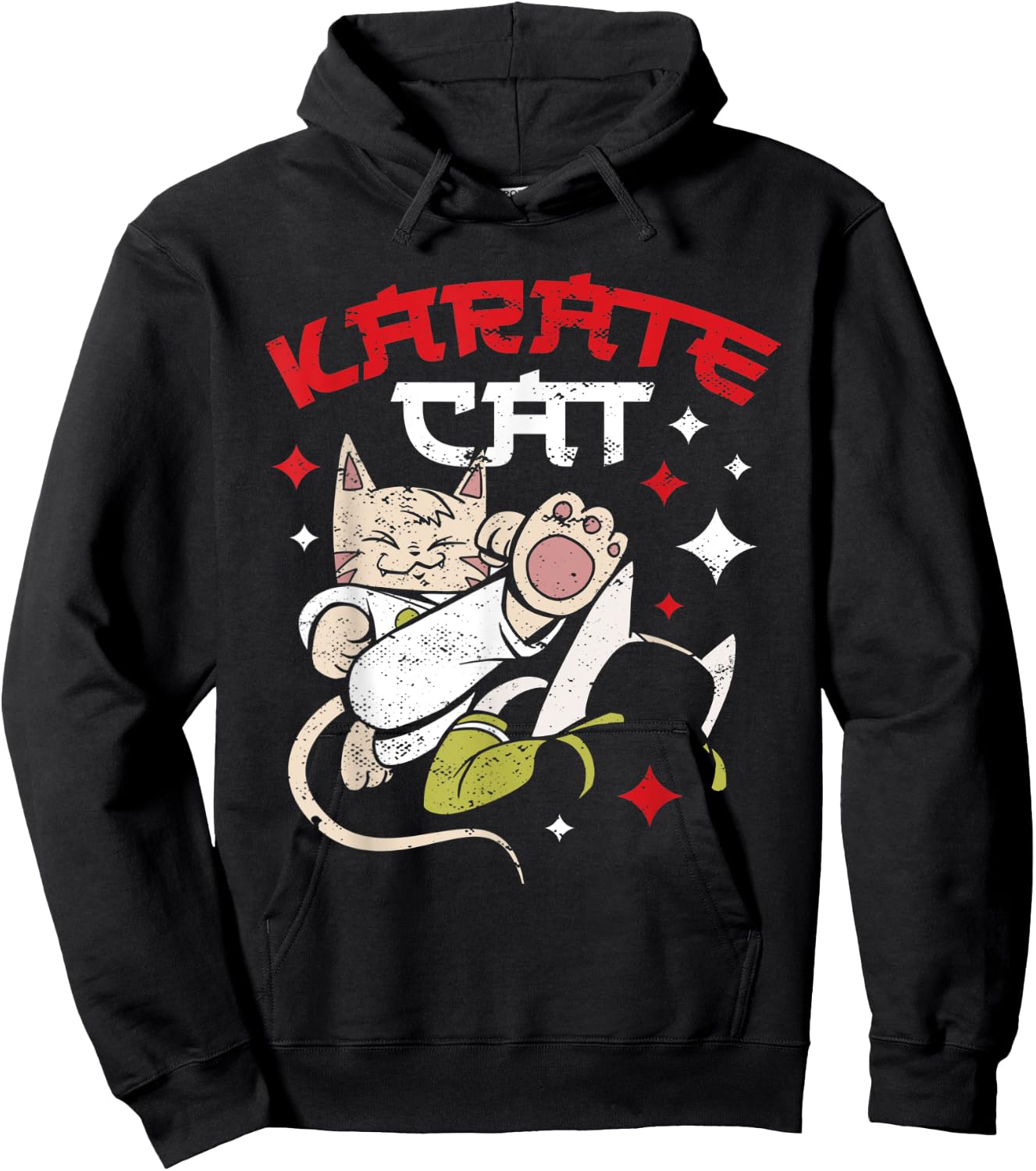 Karate Cat Hoodie - Hoodie | Black