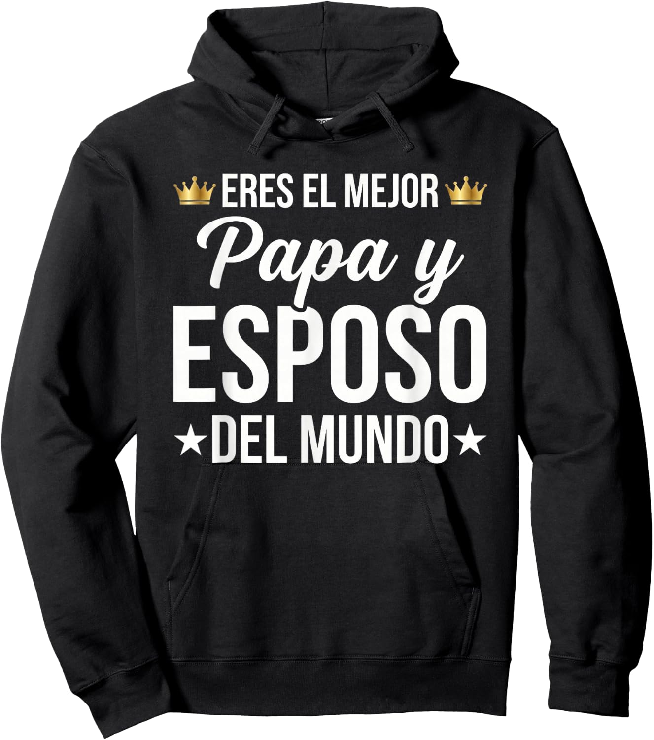 Eres El Mejor Papa y Esposo Del Mundo Spanish Dad Hoodie - Hoodie | Black