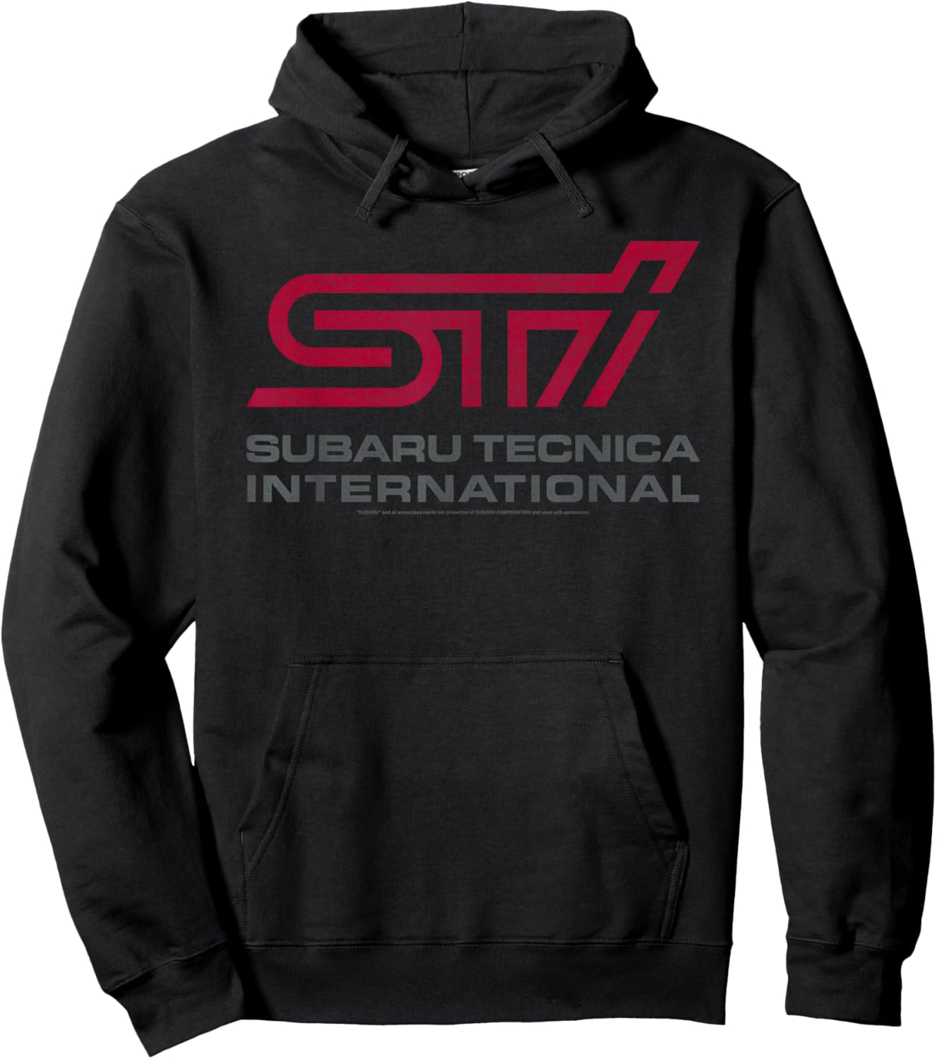 Subaru Tecnica International STI Distressed Logo Car Brand Hoodie - Hoodie | Black
