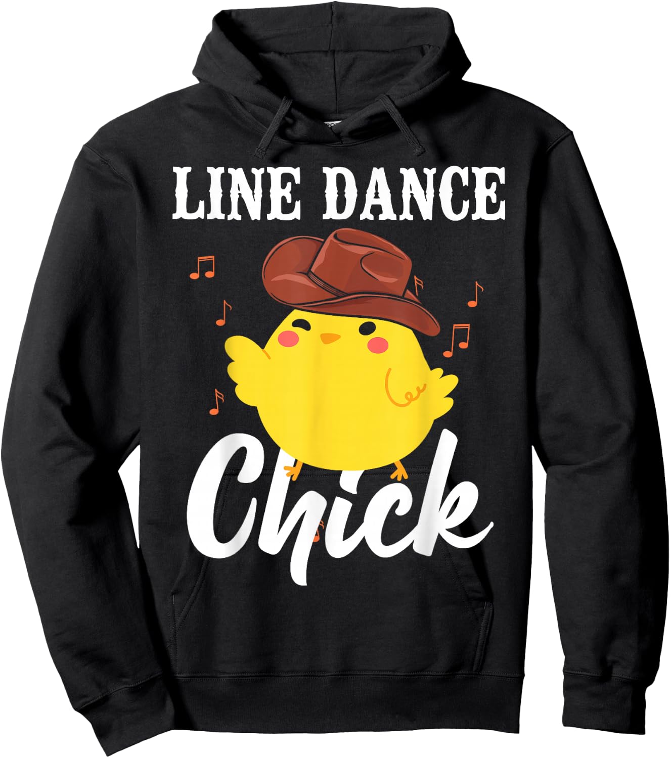 Line Dancing Dance Teacher Chicken Girl Line Dance Chick Hoodie - Hoodie | Black