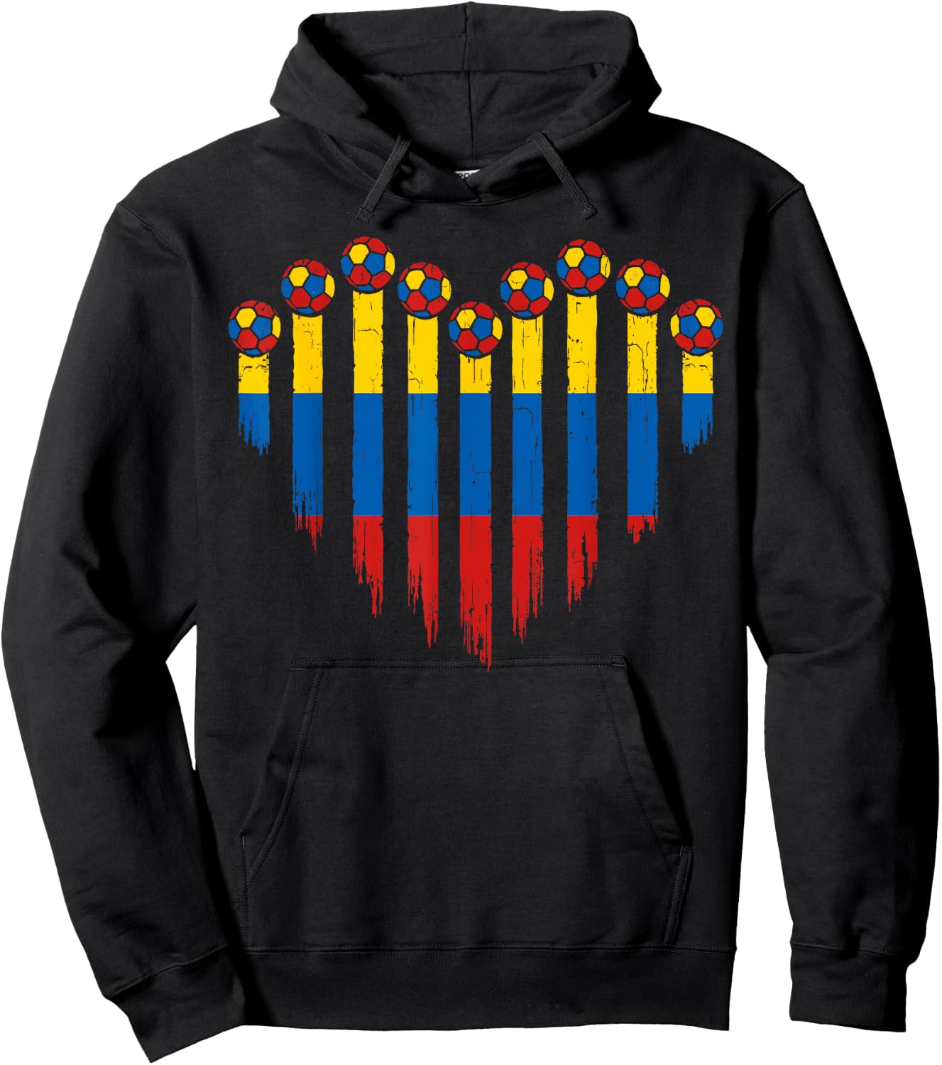 Colombian Flag Novelty Colombia Hoodie - Hoodie | Black