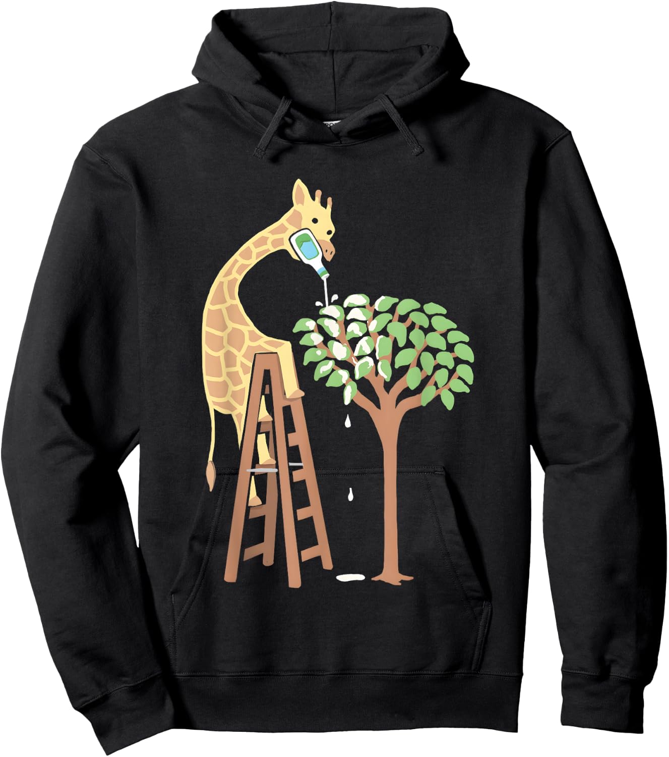 A Giraffe Who Loves Ranch Hoodie - Hoodie | Black