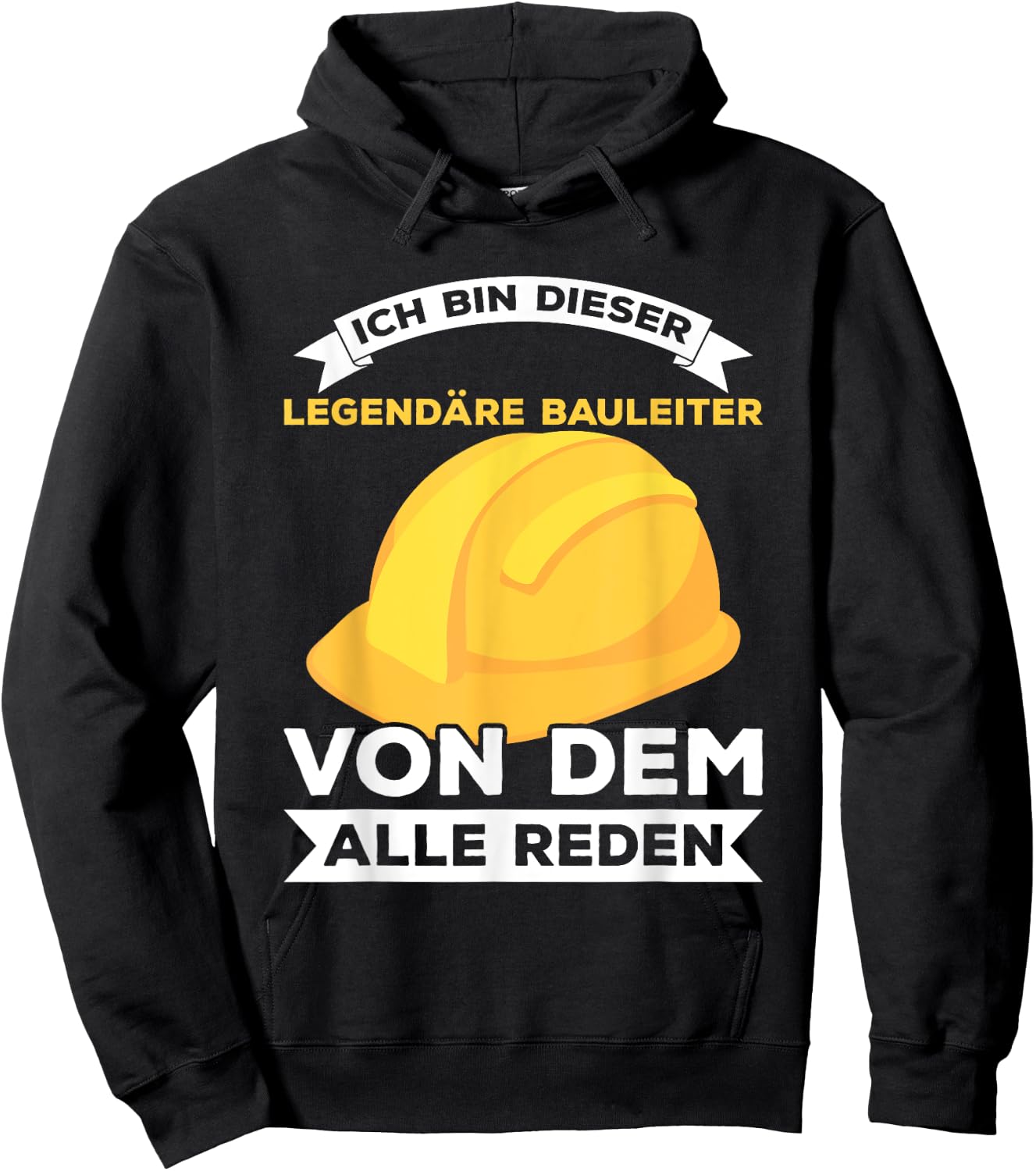 Men's Legendary Construction Manager Builder Construction Site Saying Hoodie - Hoodie | Black