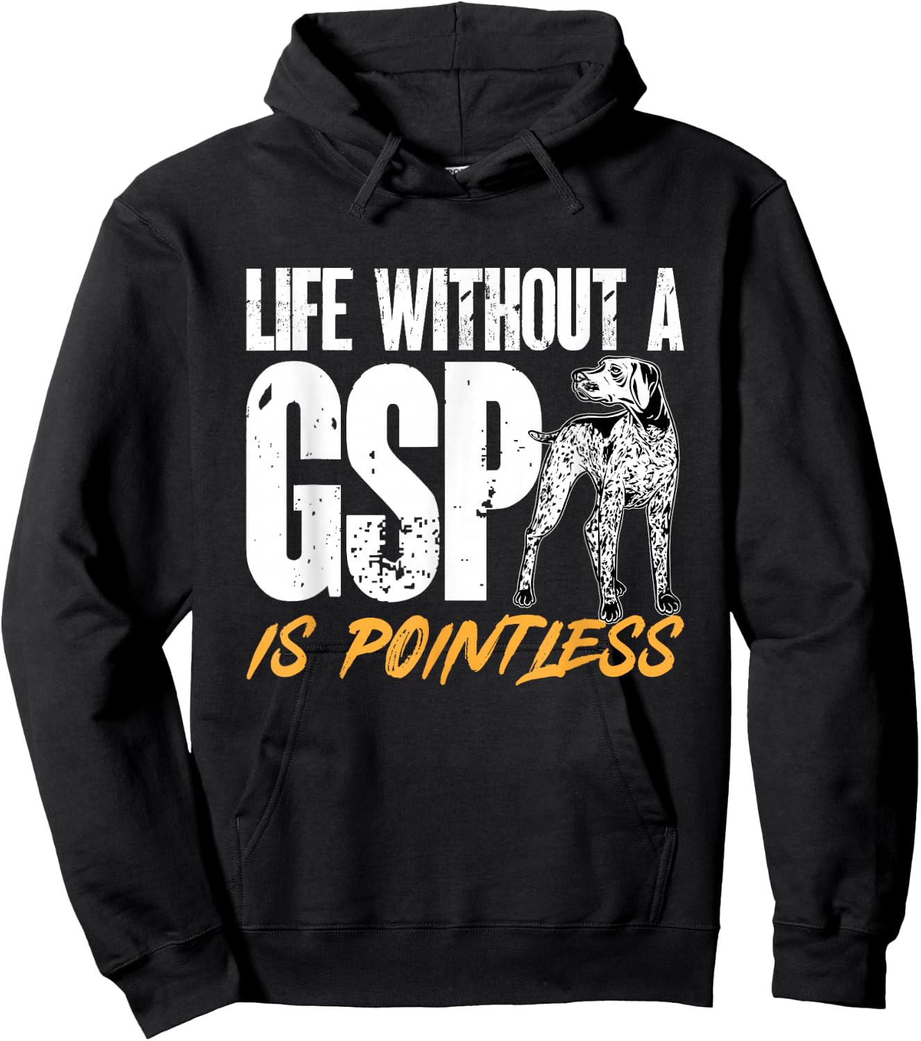 German Shorthair Pointing Dog GSP Dog Hoodie - Hoodie | Black