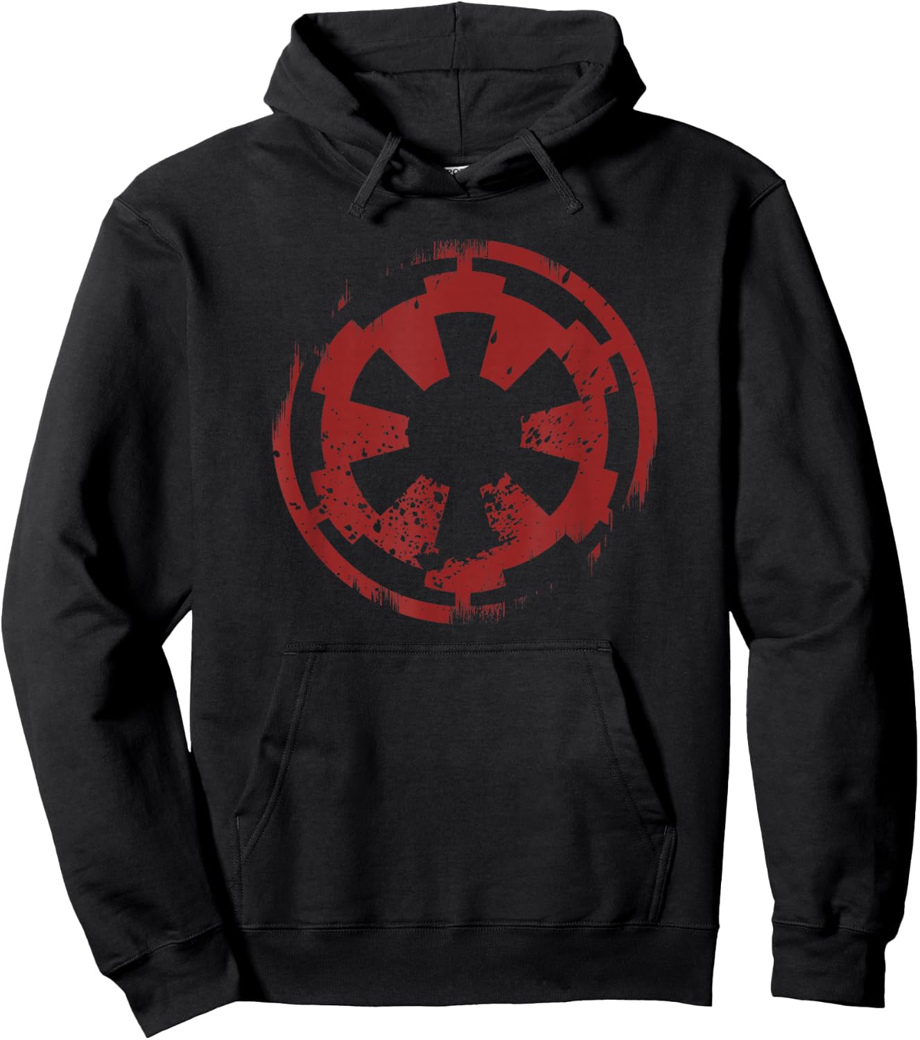 Star Wars Distressed Empire Logo Rust , black Hoodie - Hoodie | Black