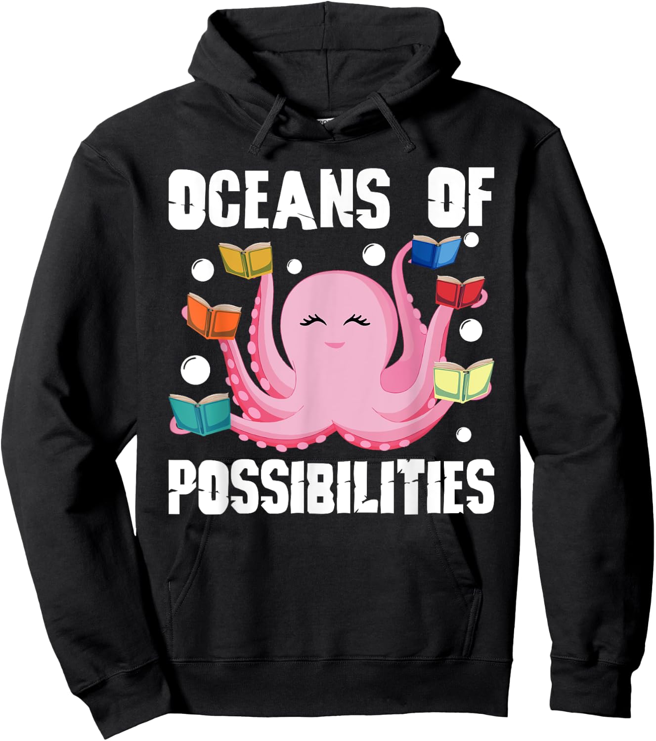 Oceans of Possibilities Summer Reading Octopus Hoodie - Hoodie | Black