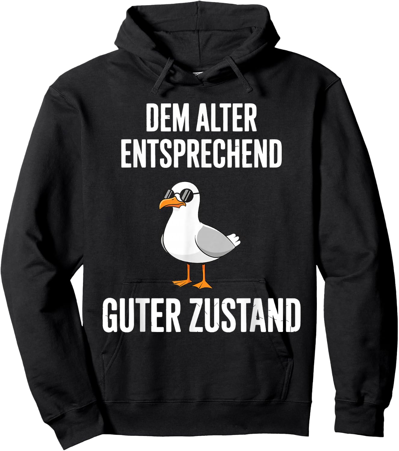 Dem Alter Entsprechend Guter Zustand Möwe Hoodie - Hoodie | Black